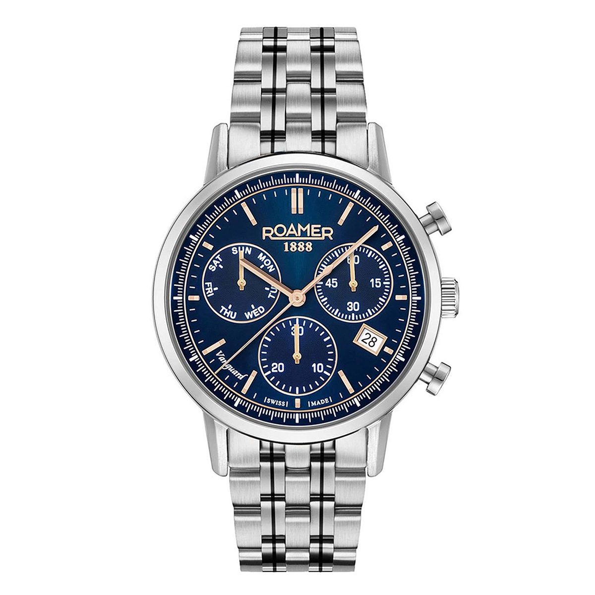 975819-41-45-90 ROAMER VANGUARD CHRONO II BLUE & ROSE GOLD 975819-41-45-90 - Image 1