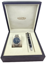 Roamer Primeline Automatic Daydate Self Winding Sapphire Green Stainless Steel Bracelet 981662-41-75-90 - Image 2