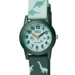 Παιδικό Ρολόι Καουτσούκ Q&Q Για Αγόρι Με Δεινόσαυρο κωδ.VR99J010Y