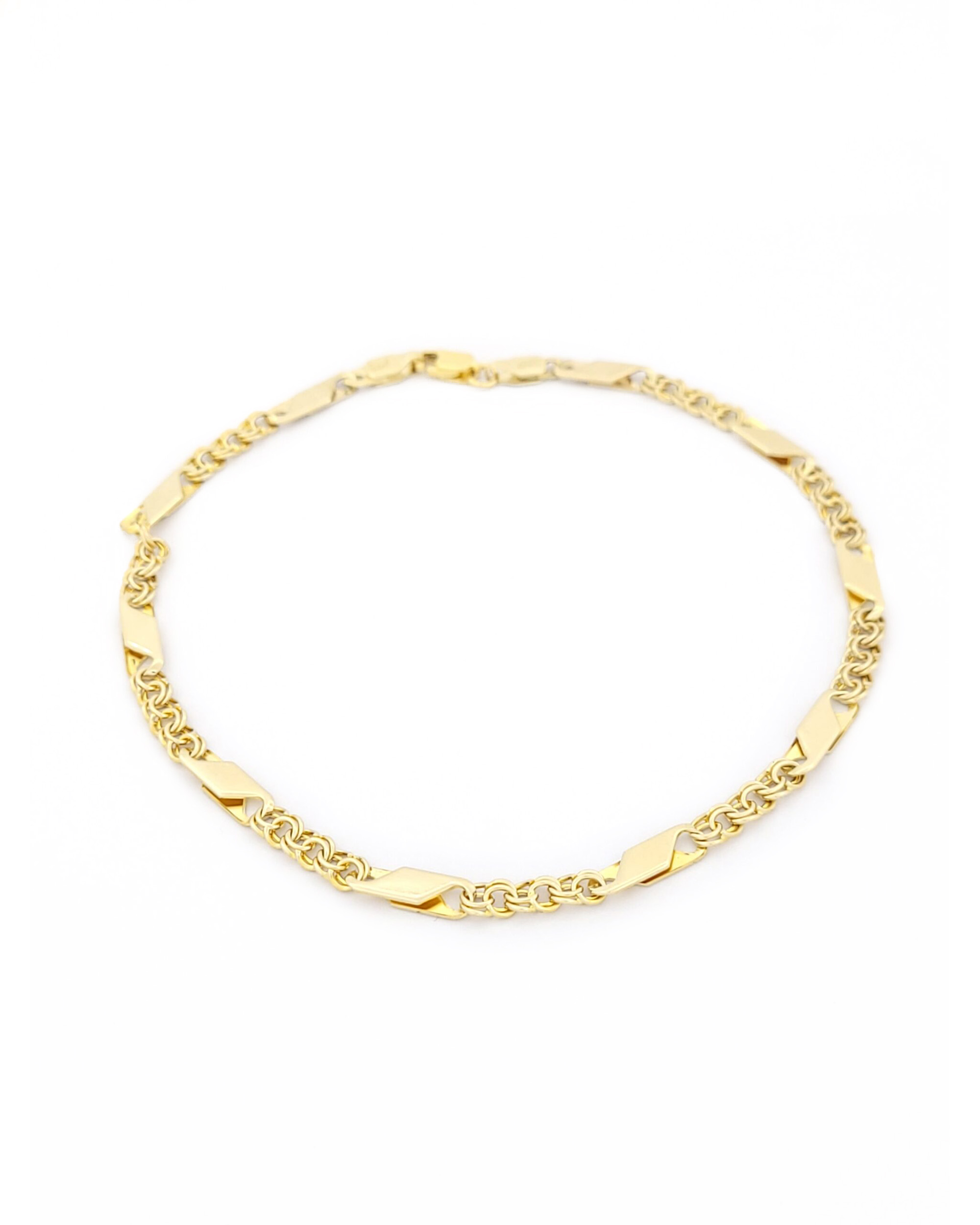 104756 Χρυσό Ανδρικό Βραχιόλι Κ14 κωδ.104756 - Image 1