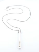 Ασημένιο Γυναικείο Κολιέ, Με Κρεμαστό "Ελπίδα", "Αγάπη" και "Πίστη" κωδ.105154 - Image 7