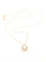 Χρυσό Γυναικείο Κολιέ Κ14, Με Μαργαριτάρι Και Ζιργκόν κωδ.106099 - Image 5