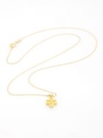 Χρυσό Γυναικείο Κολιέ Κ14, Με Σταυρό Και Διαμάντι κωδ.106737 - Image 5