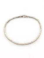 Λευκόχρυσο Γυναικείο Βραχιόλι Κ18, Με Διαμάντια κωδ.106078 - Image 3