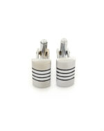 Ατσάλινα Ανδρικά Μανικετόκουμπα DND Steel, Με Μαύρο Σμάλτο κωδ.107087