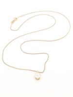 Χρυσό Ροζ Gold Γυναικείο Κολιέ Κ14, Με Δάκρυ Με Ζιργκόν κωδ.107096 - Image 5