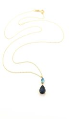 Γυναικείο Χρυσό Κολιέ Δάκρυ Της MetronGold Κ14, Με Τοπάζι κωδ.107079 - Image 6