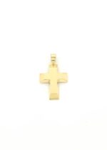Xρυσός Ανδρικός Σταυρός Κ14, Ματ Λουστρέ κωδ.107554 - Image 4