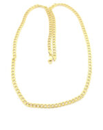 Ασημένια Επιχρυσωμένη Αλυσίδα Luxor 49cm κωδ.107631