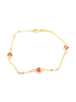 Χρυσό Παιδικό Βραχιόλι Κ9, Με Καρδιές Με Σμάλτο κωδ.107878 - Image 4