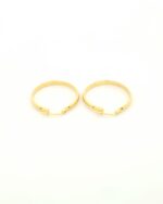 Χρυσά Γυναικεία Σκουλαρίκια Κρίκοι Κ9 κωδ.109208 - Image 3