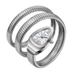 Γυναικείο Ρολόι Lee Cooper Mother Of Pearl, Snake shape Stainless Steel Bracelet LC08173.320 - Image 2