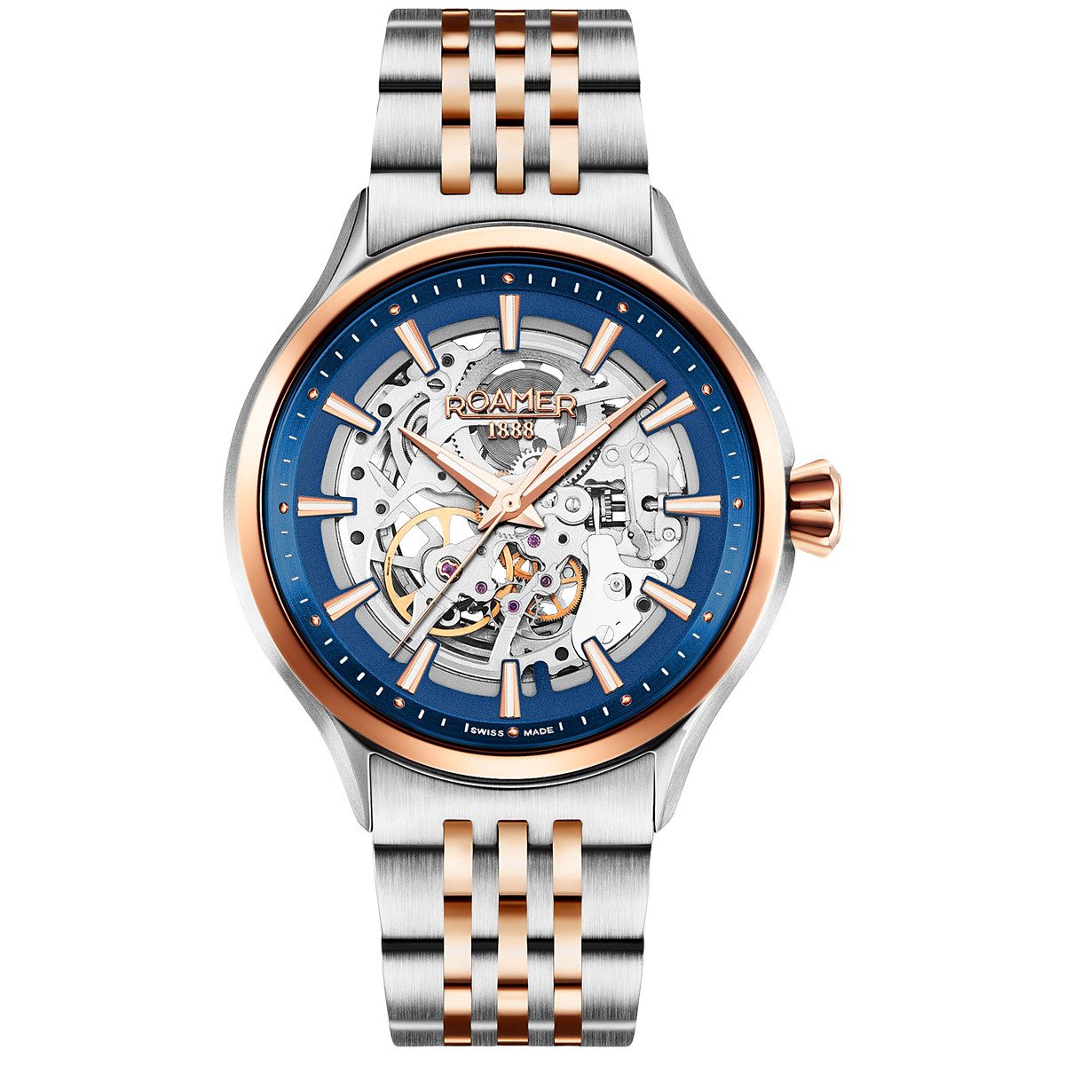 Ρολόι ROAMER COMPETENCE SKELETON III SWISS AUTOMATIC 101663-47-45-10