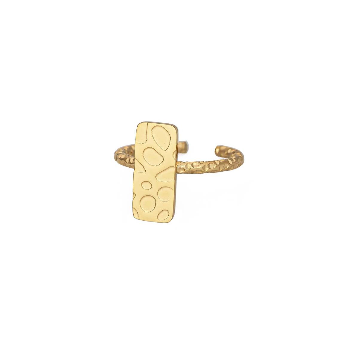 Ατσάλινο Επιχρυσωμένο Γυναικείο Δαχτυλίδι κωδ.103143