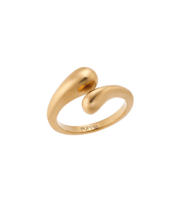 Ατσάλινο Γυναικείο Επιχρυσωμένο Δαχτυλίδι Puppis κωδ.PUR11382G