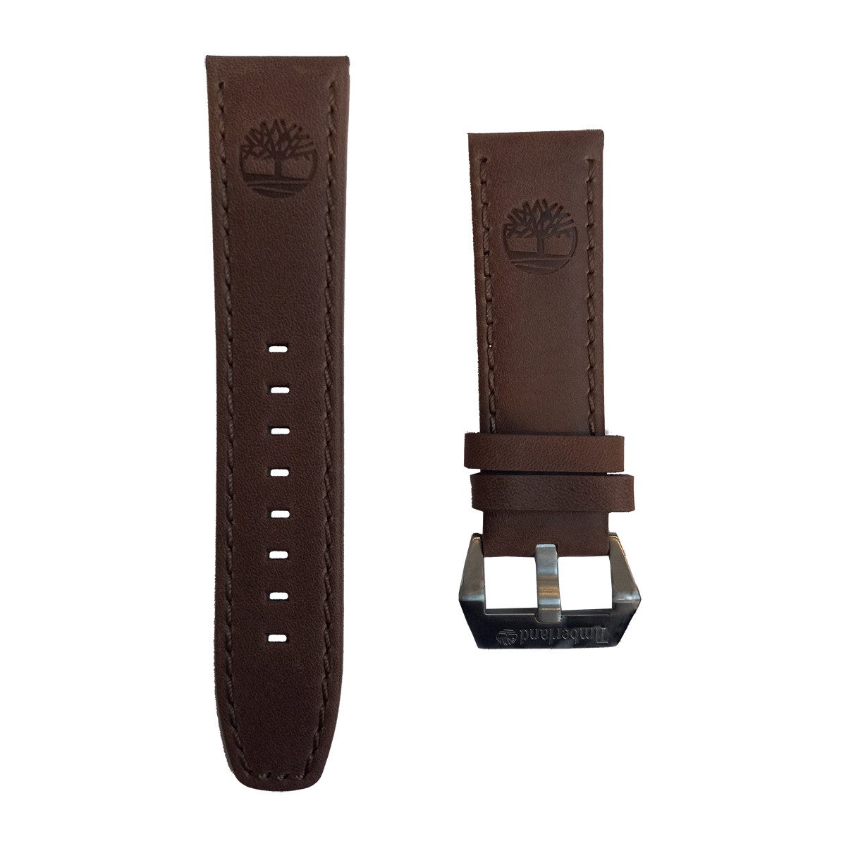Λουρί Δερμάτινο Καφέ No24 Timberland Ellswood με Ασημί Τοκά κωδ.STBL16014JSU13