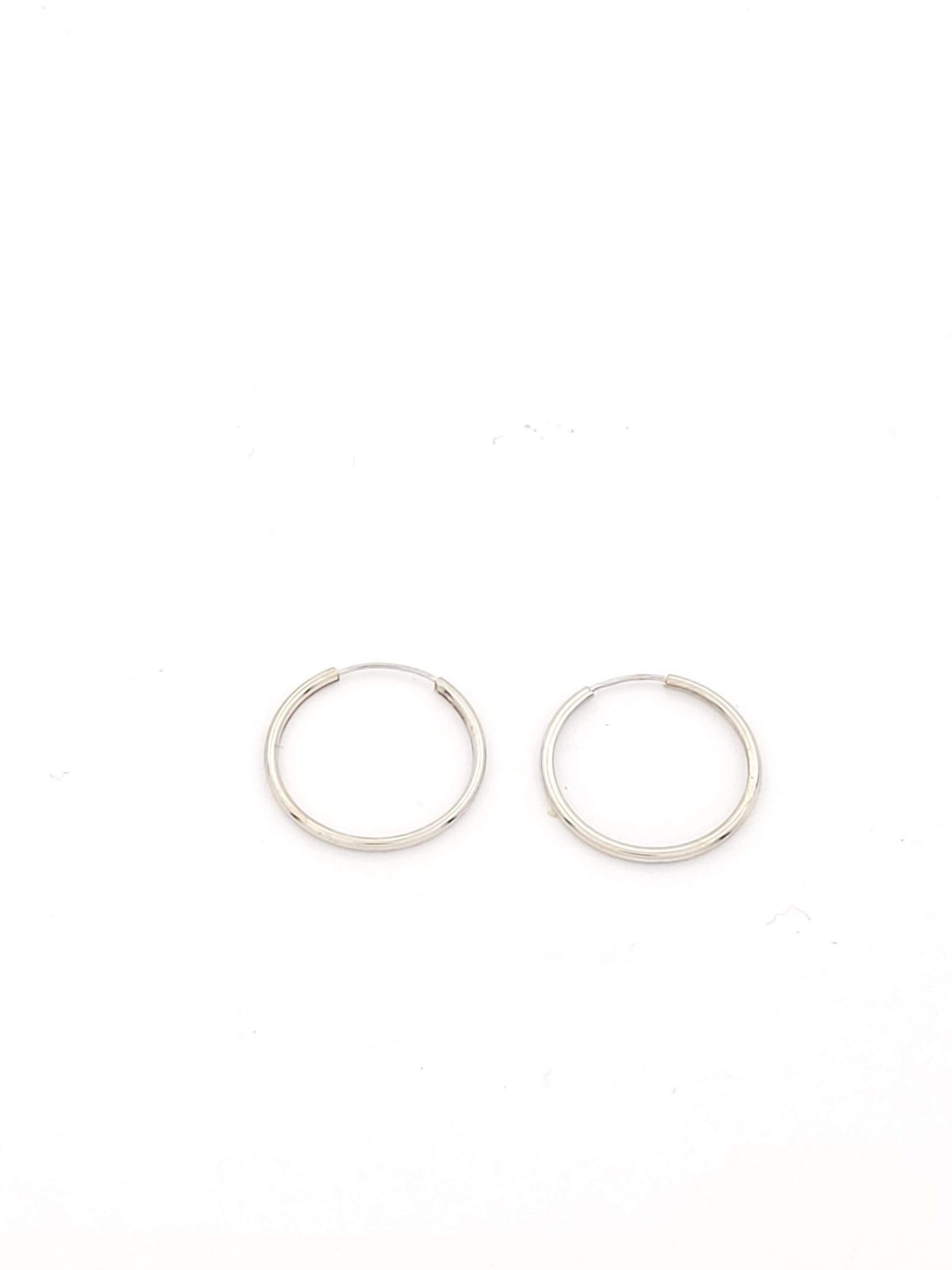 Λευκόχρυσα Σκουλαρίκια Κρίκοι Κ14 κωδ.101205