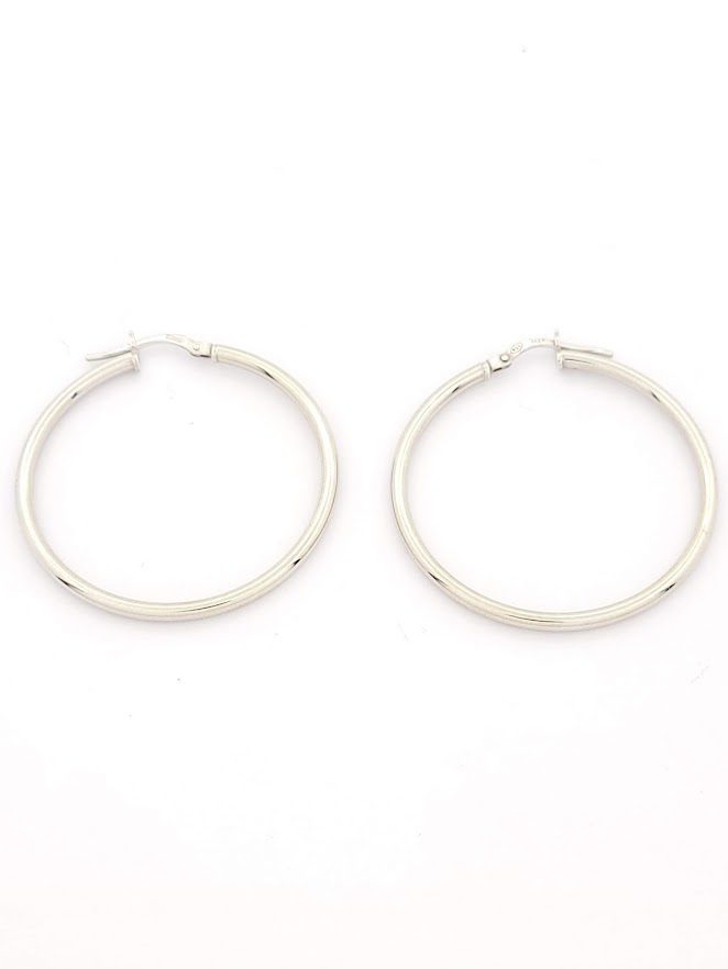 Ασημένια Σκουλαρίκια Κρίκοι Luxor κωδ.101306