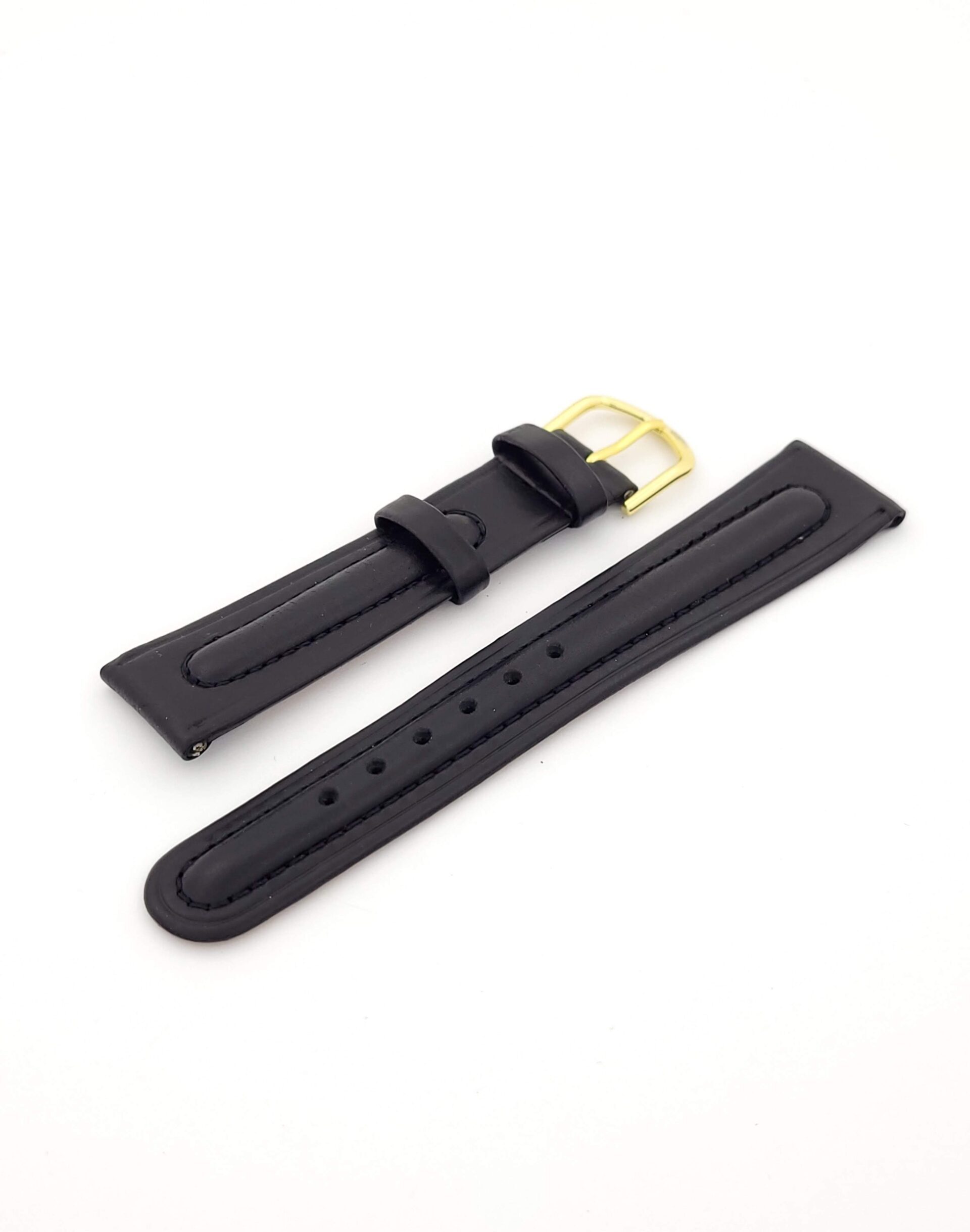 Λουρί Δερμάτινο Μαύρο No20 Kostelo με Χρυσαφί Τοκά κωδ.ΒΚ20Μ