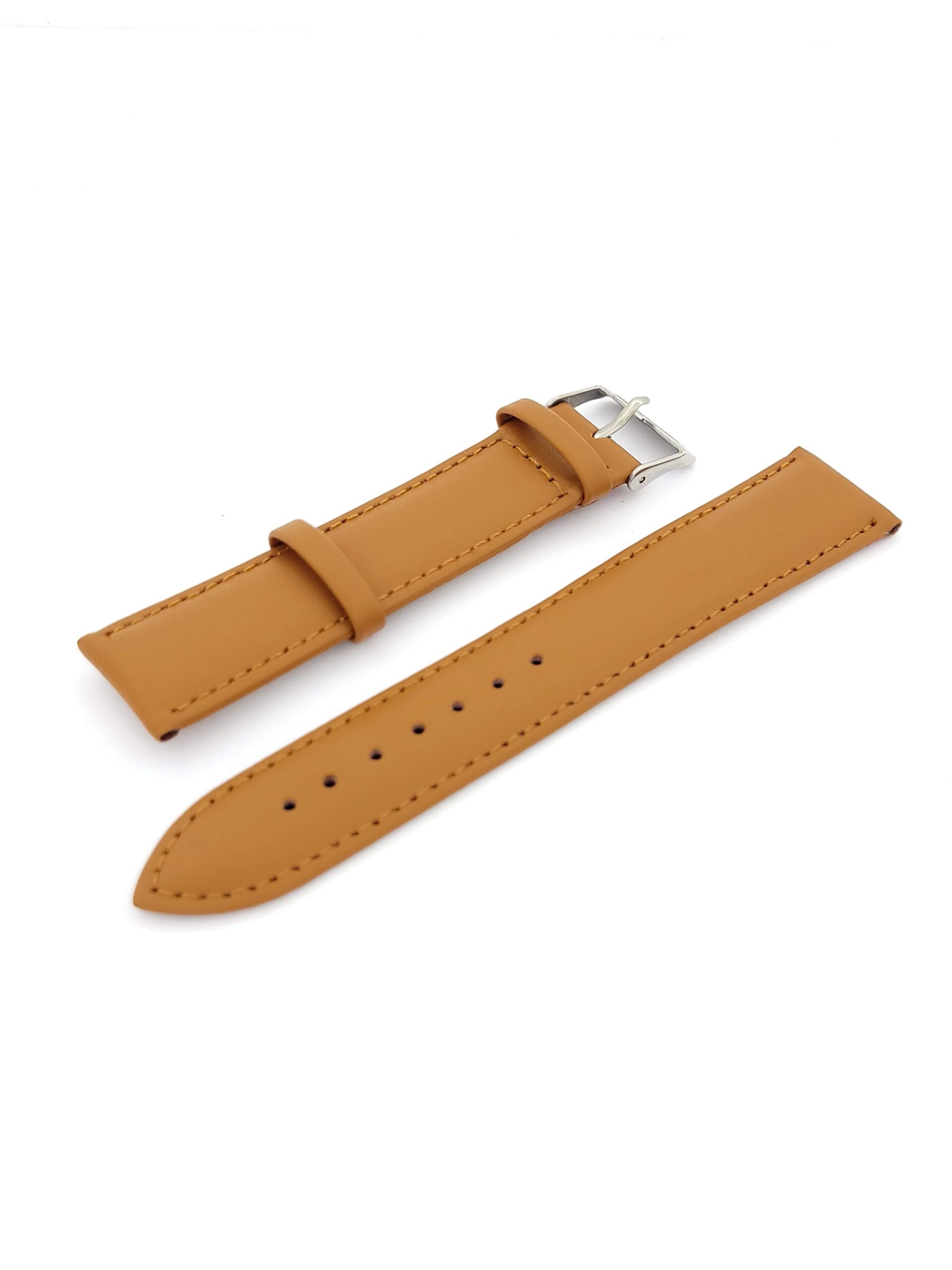 Λουρί Δερμάτινο Καφέ,No22 με Ασημί Τοκά κωδ.ΤΖ22.Κ