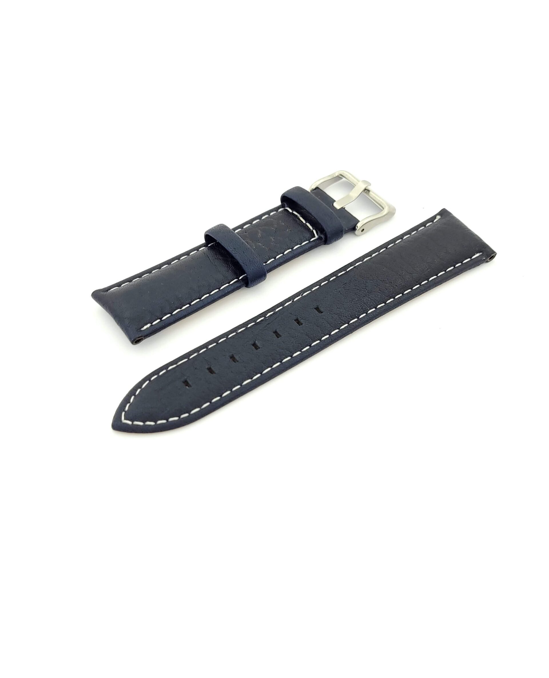 Λουρί Δερμάτινο Μαύρο,No22 με Ασημί Τοκά κωδ.N22.BL