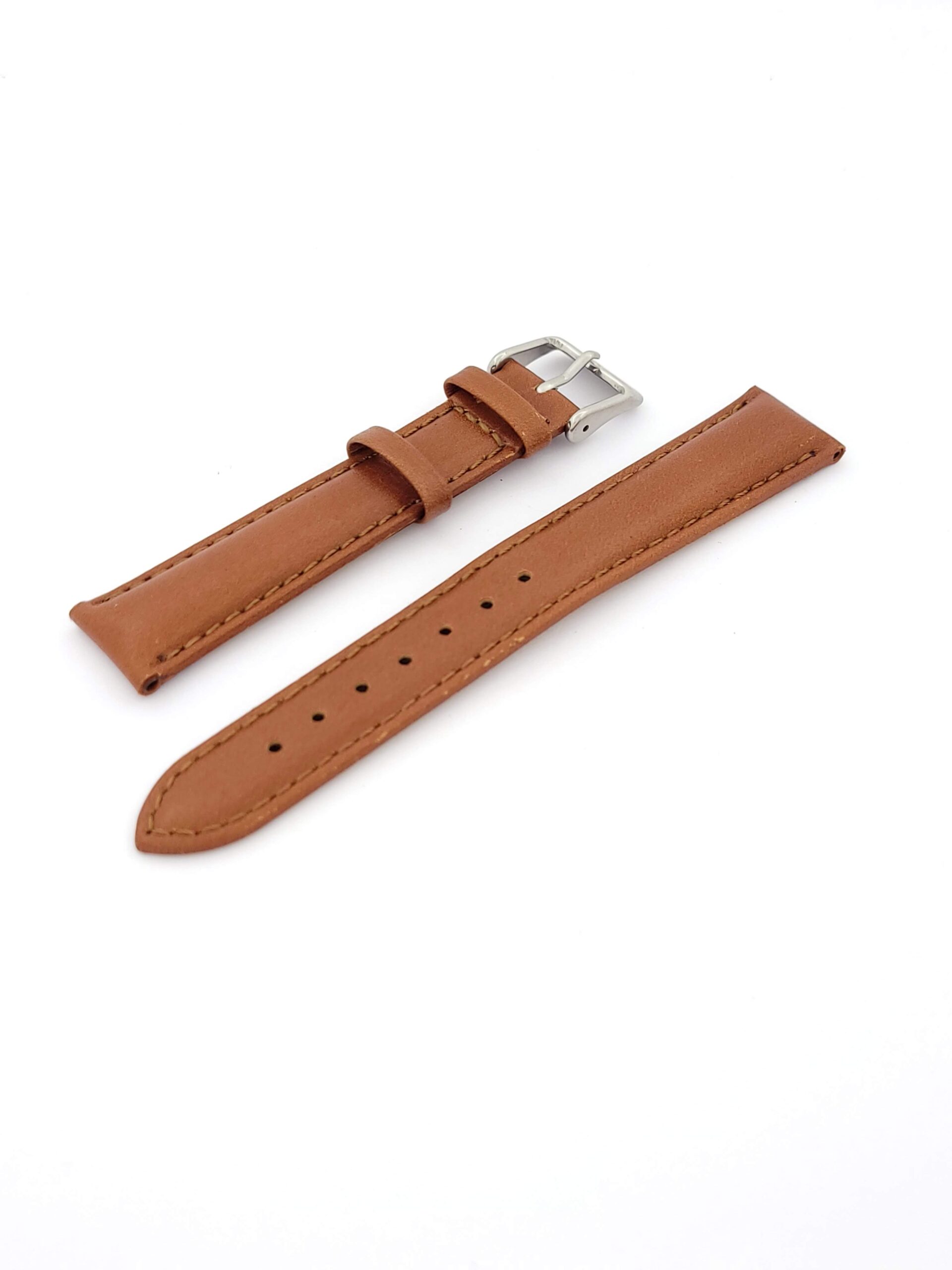 Λουρί Δερμάτινο Καφέ,No18 Kostelo με Ασημί Τοκά κωδ.ΚΟ18Β