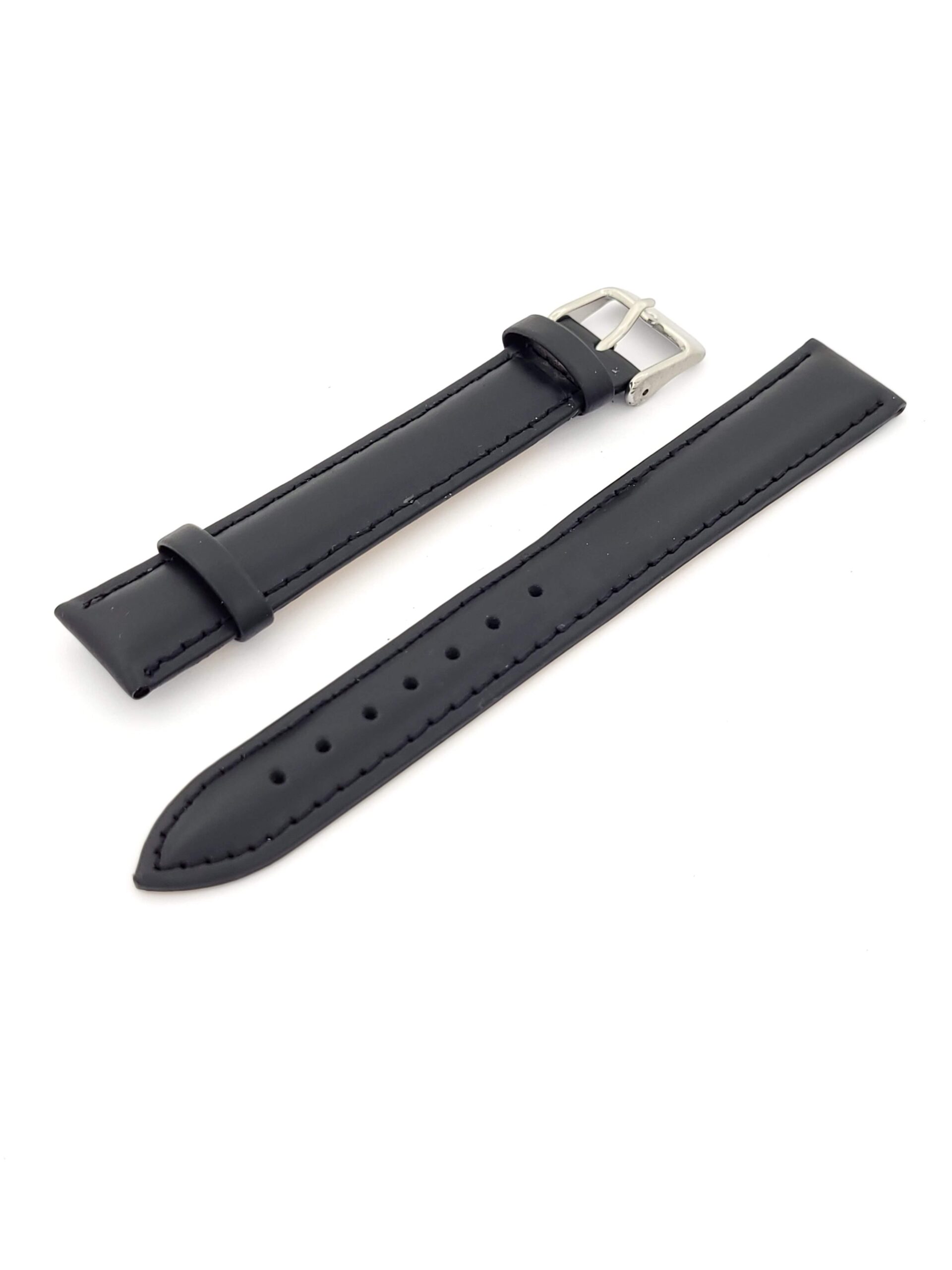 Λουρί Δερμάτινο Μαύρο,No18 Kostelo με Ασημί Τοκά κωδ.0472Ν18.Μ