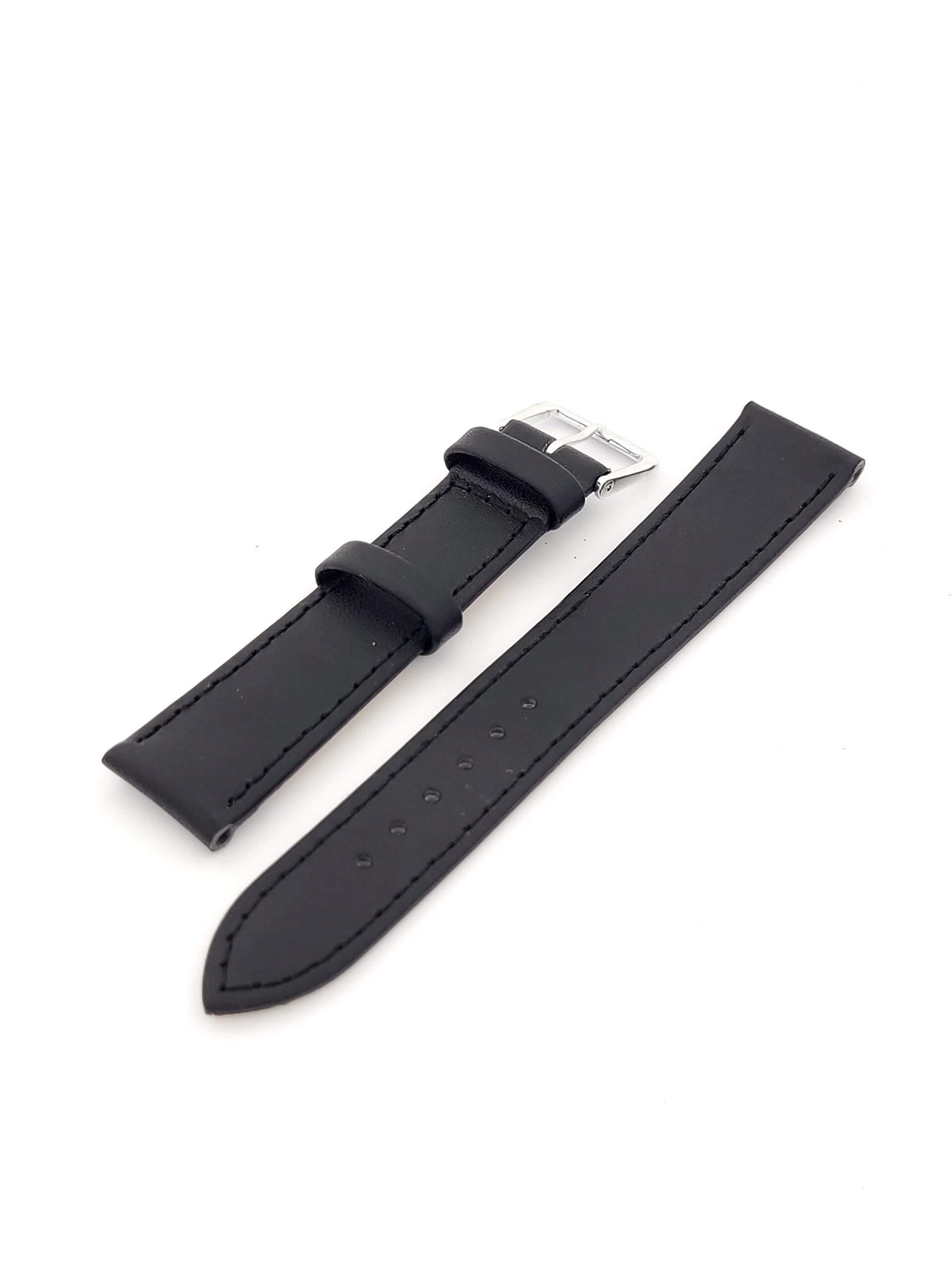 Λουρί Δερμάτινο Μαύρο,No18 Kostelo με Ασημί Τοκά κωδ.BK18M