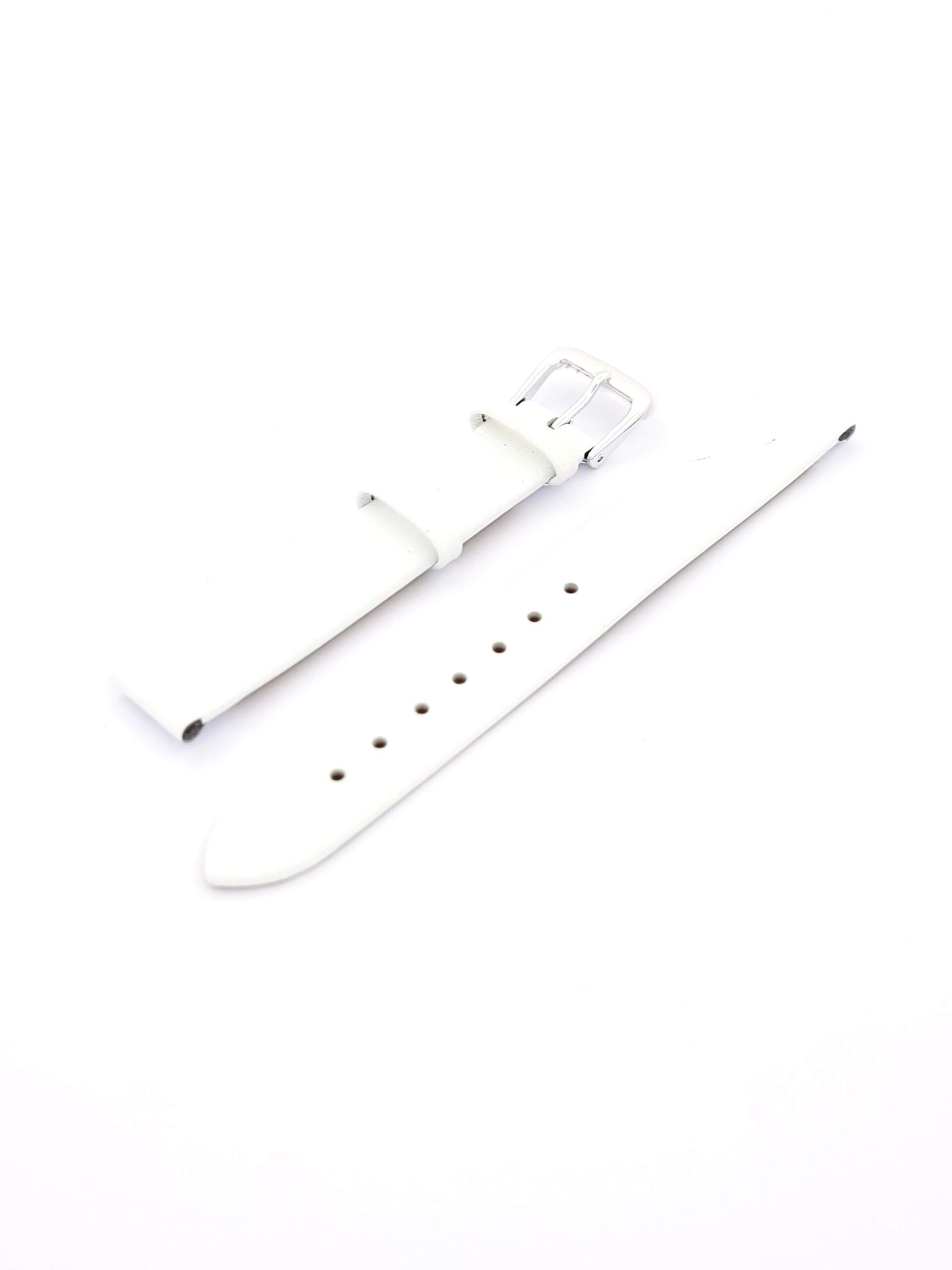 Λουρί Δερμάτινο Άσπρο No14 Haste με Ασημί Τοκά κωδ.ΗΑ14.Α