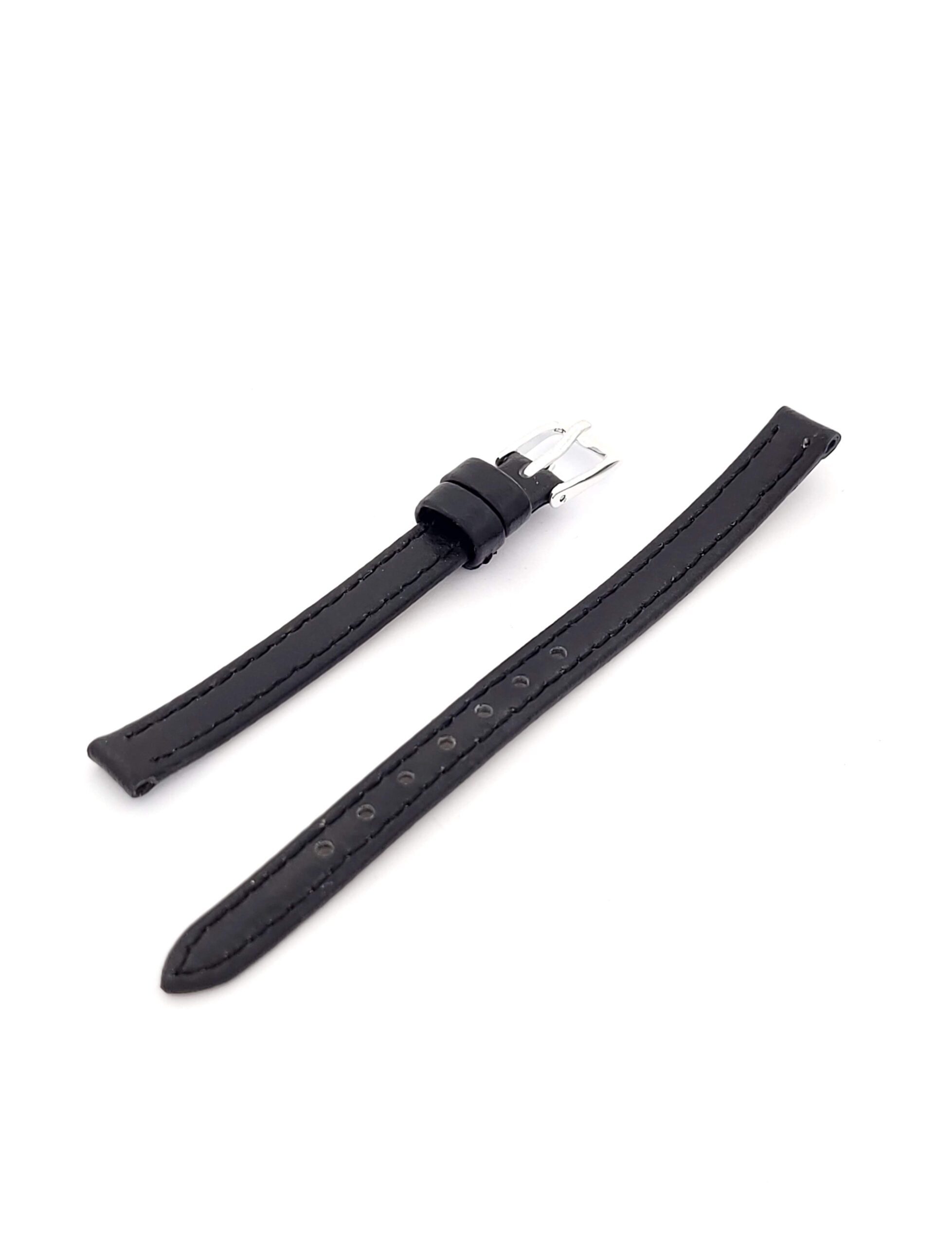 Λουρί Δερμάτινο Μαύρο No8 Haste με Ασημί Τοκά κωδ.Ν.08.Μ