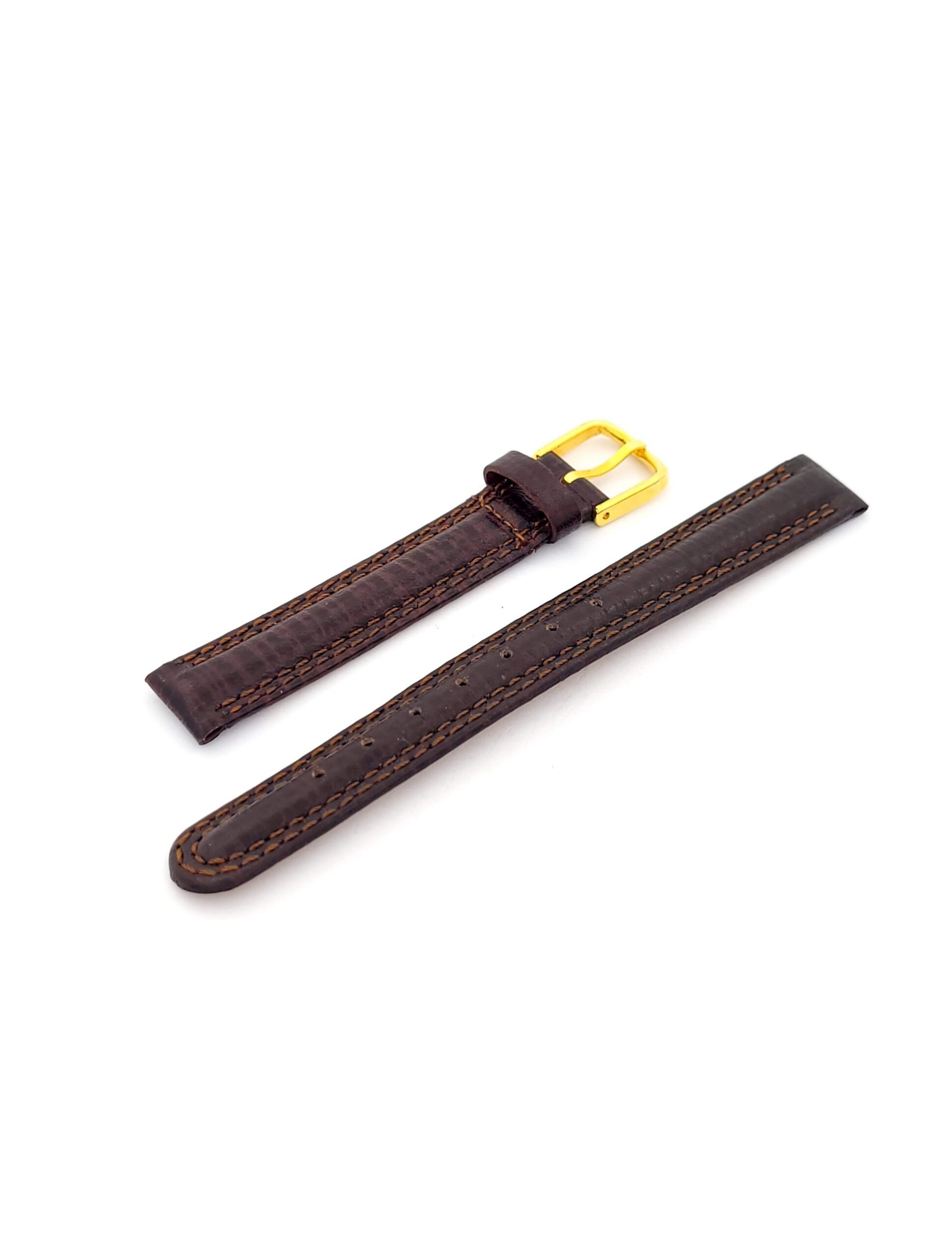 Λουρί Δερμάτινο Κροκό Καφέ Nο12,με Χρυσαφί Τοκά κωδ.ΝΟ12.ΚΚΑ