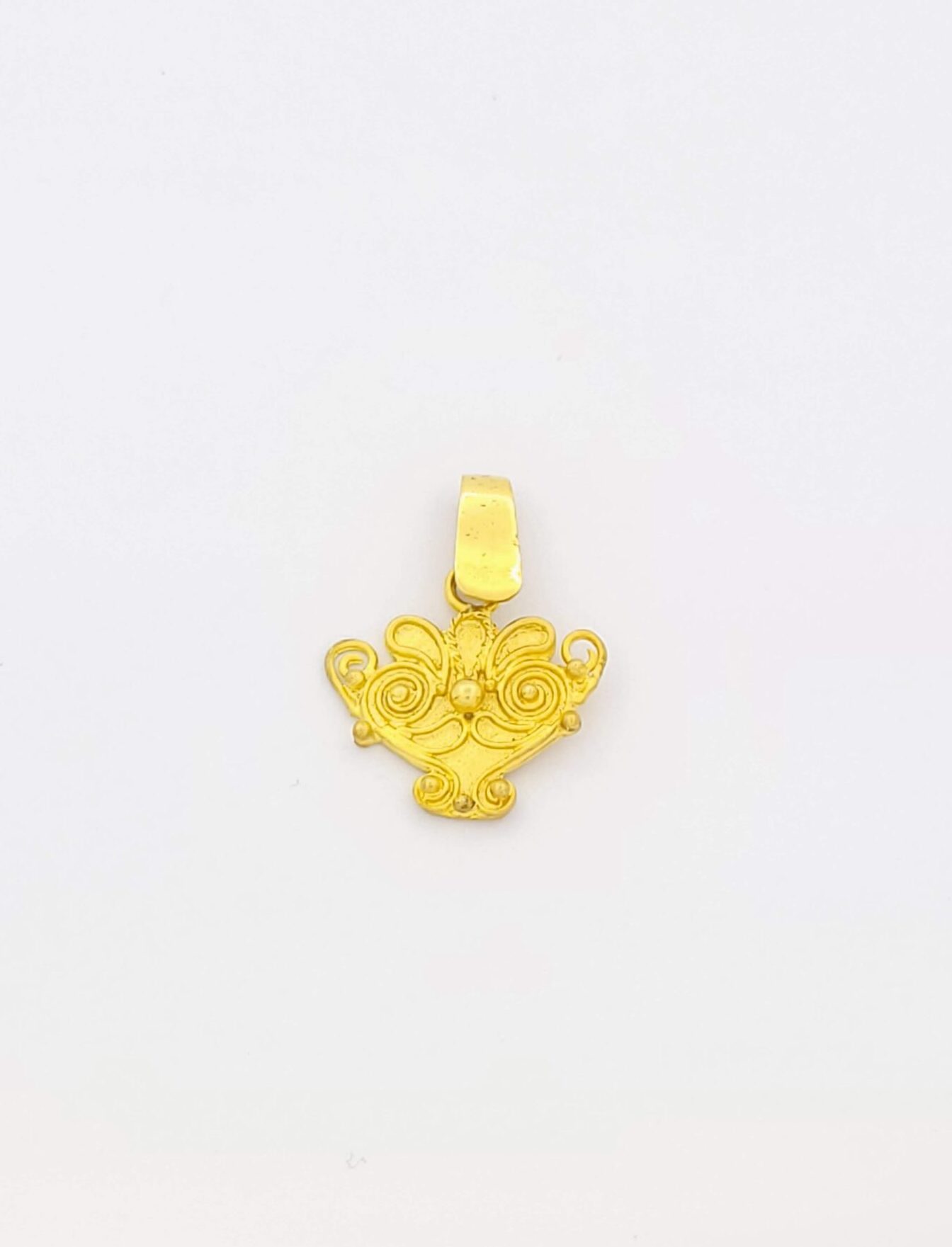 Χρυσό Γυναικείο Κρεμαστό Μενταγιόν Αρχαία Παράσταση K14 κωδ.101580