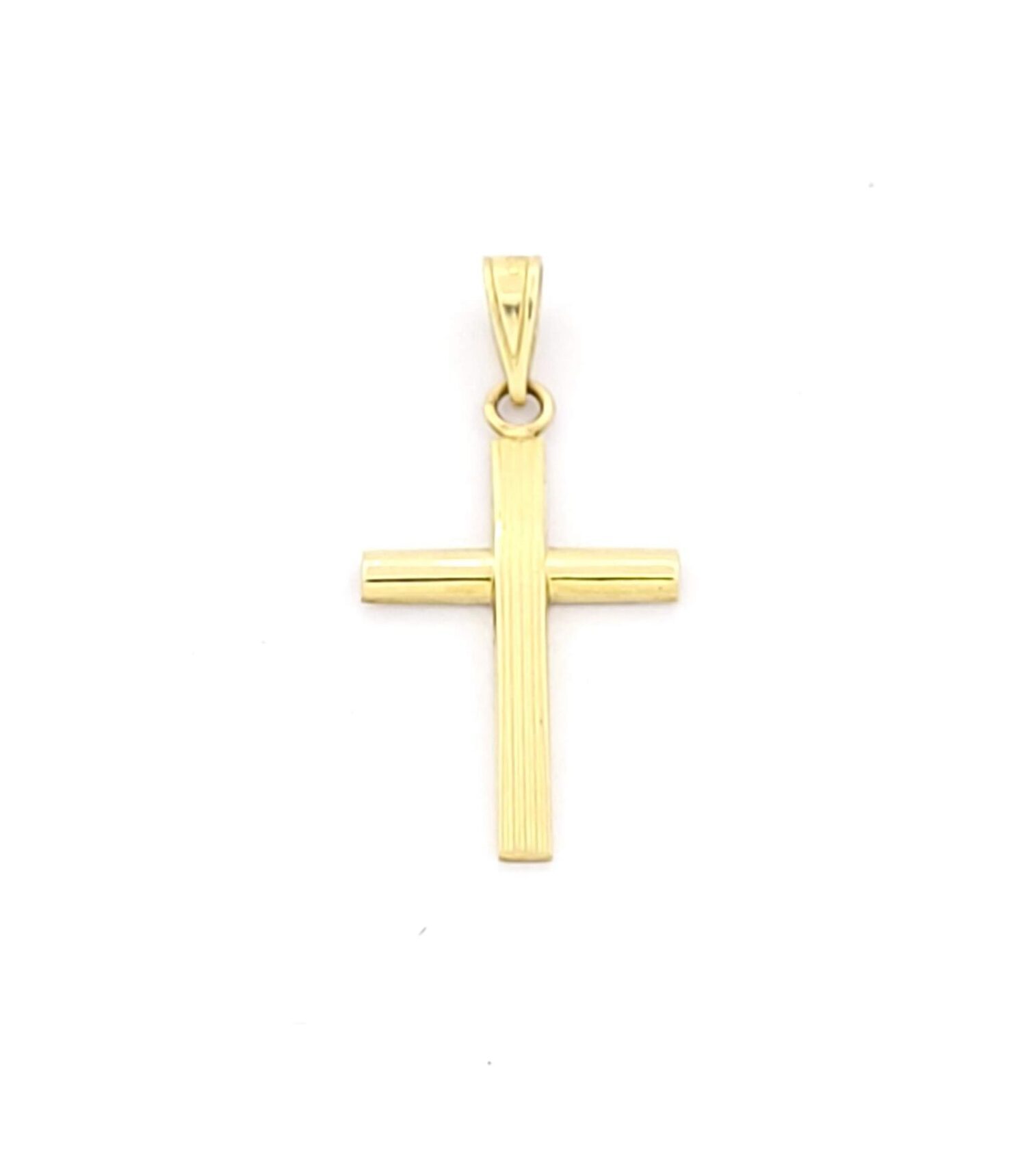 Χρυσός Σταυρός Κ14,Διπλής Όψης κωδ.101801