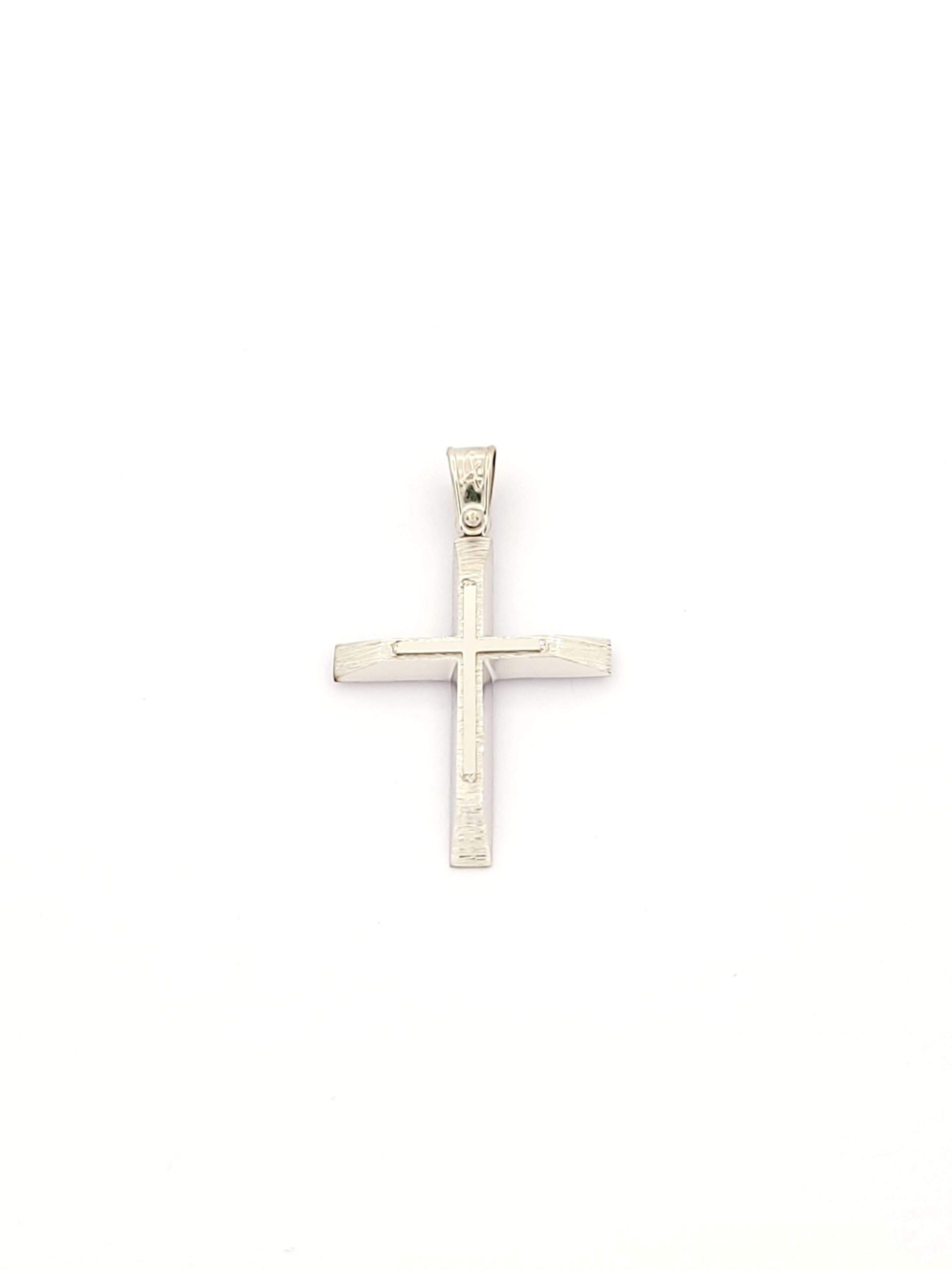 Λευκόχρυσος Λουστρέ-Ματ Σταυρός Κ14 Της Anorado, κωδ.102564