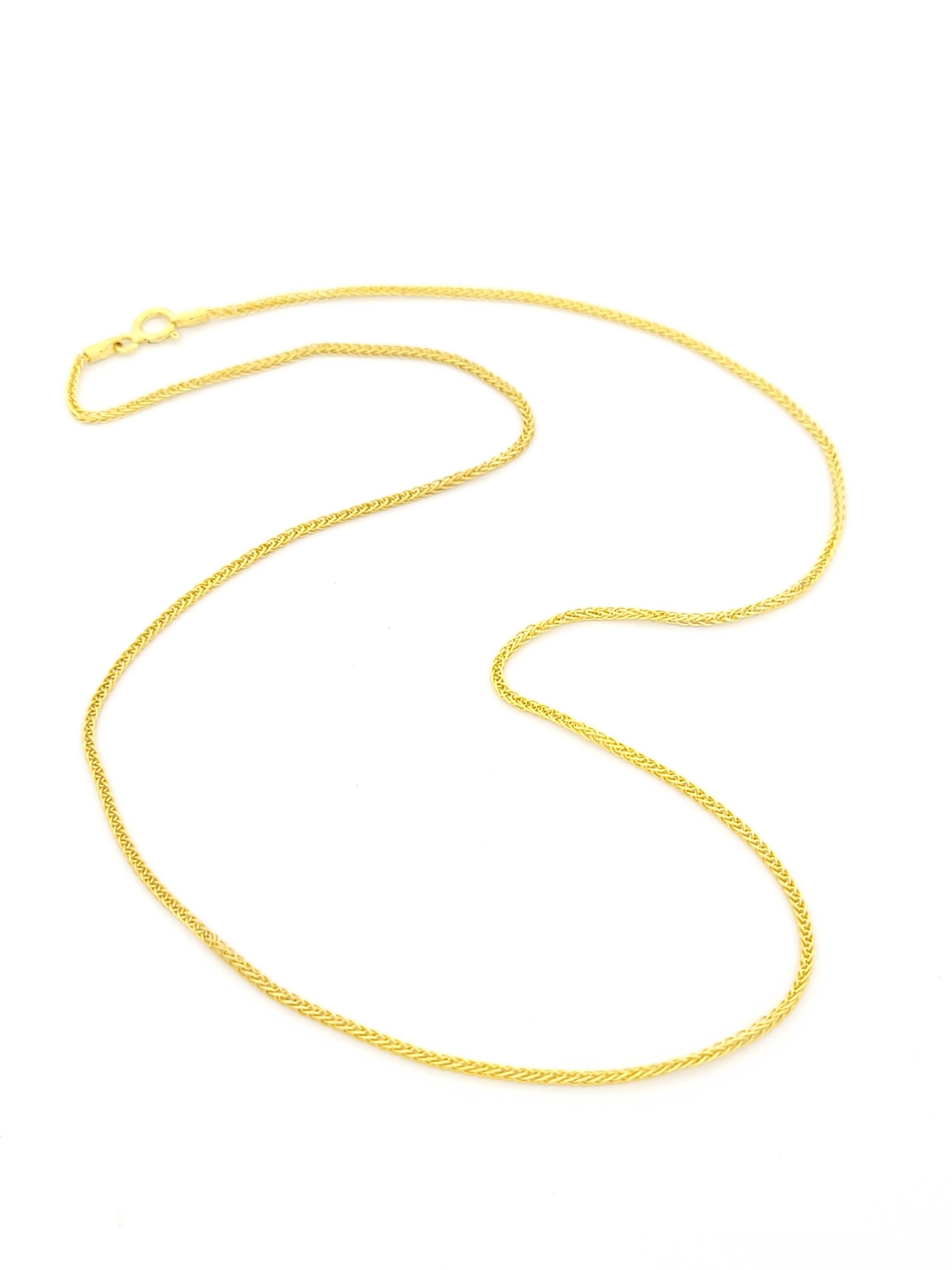 Ασημένια Επιχρυσωμένη Αλυσίδα 40cm κωδ.103212