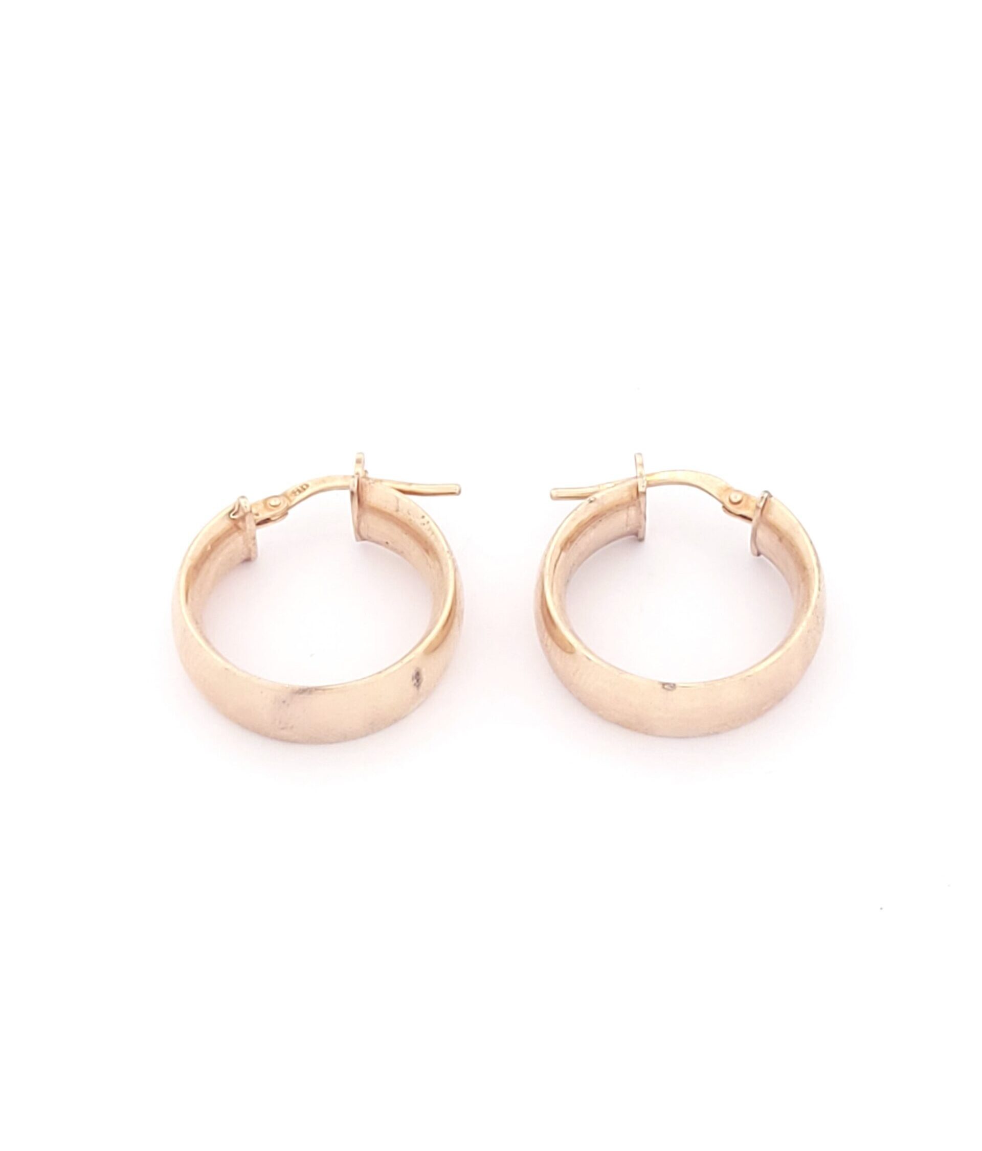 Ασημένια Ροζ Gold Γυναικεία Σκουλαρίκια Κρίκοι της Luxor κωδ.103549