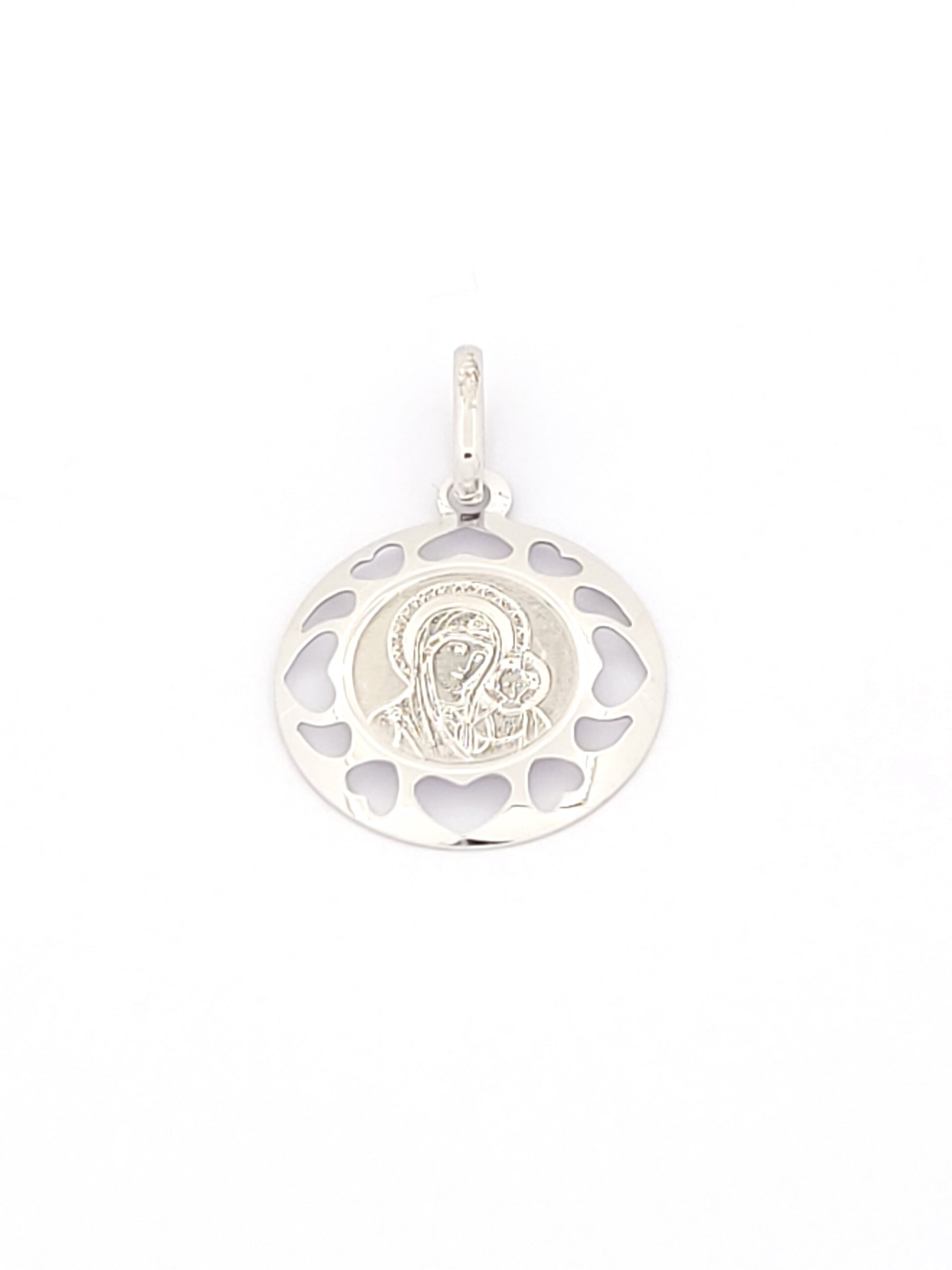 Λευκόχρυσο Κρεμαστό Παναγίτσα K14 κωδ.103998