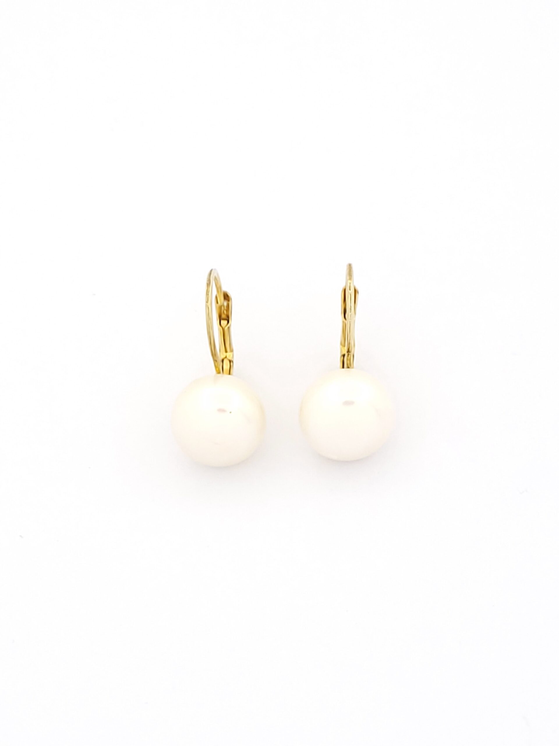 Ασημένια Επιχρυσωμένα Γυναικεία Σκουλαρίκια Κρεμαστά, Με Μαργαριτάρι κωδ.104350