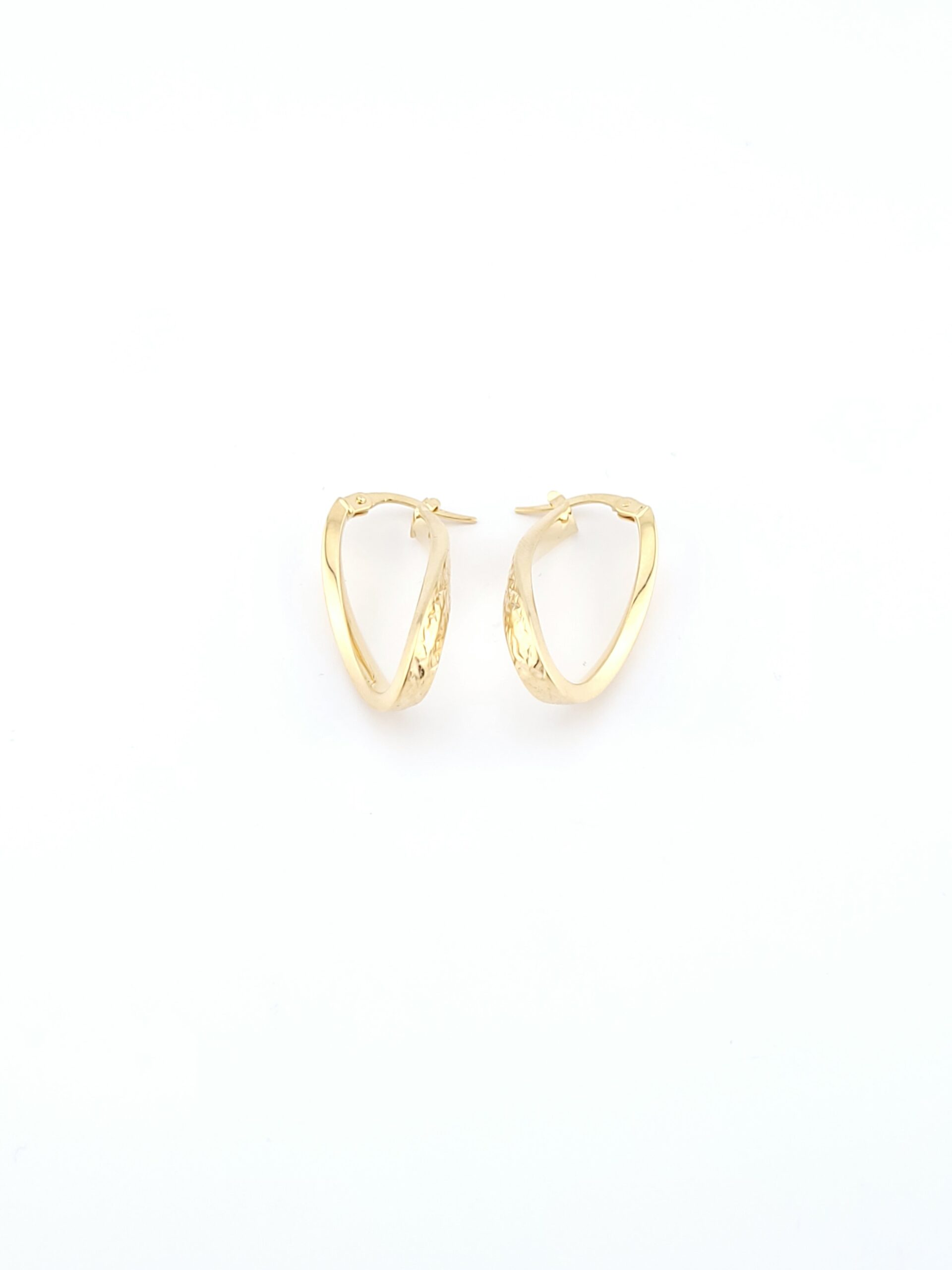 Χρυσά Σκουλαρίκια Κρίκοι Οβάλ Κ14 κωδ.105150