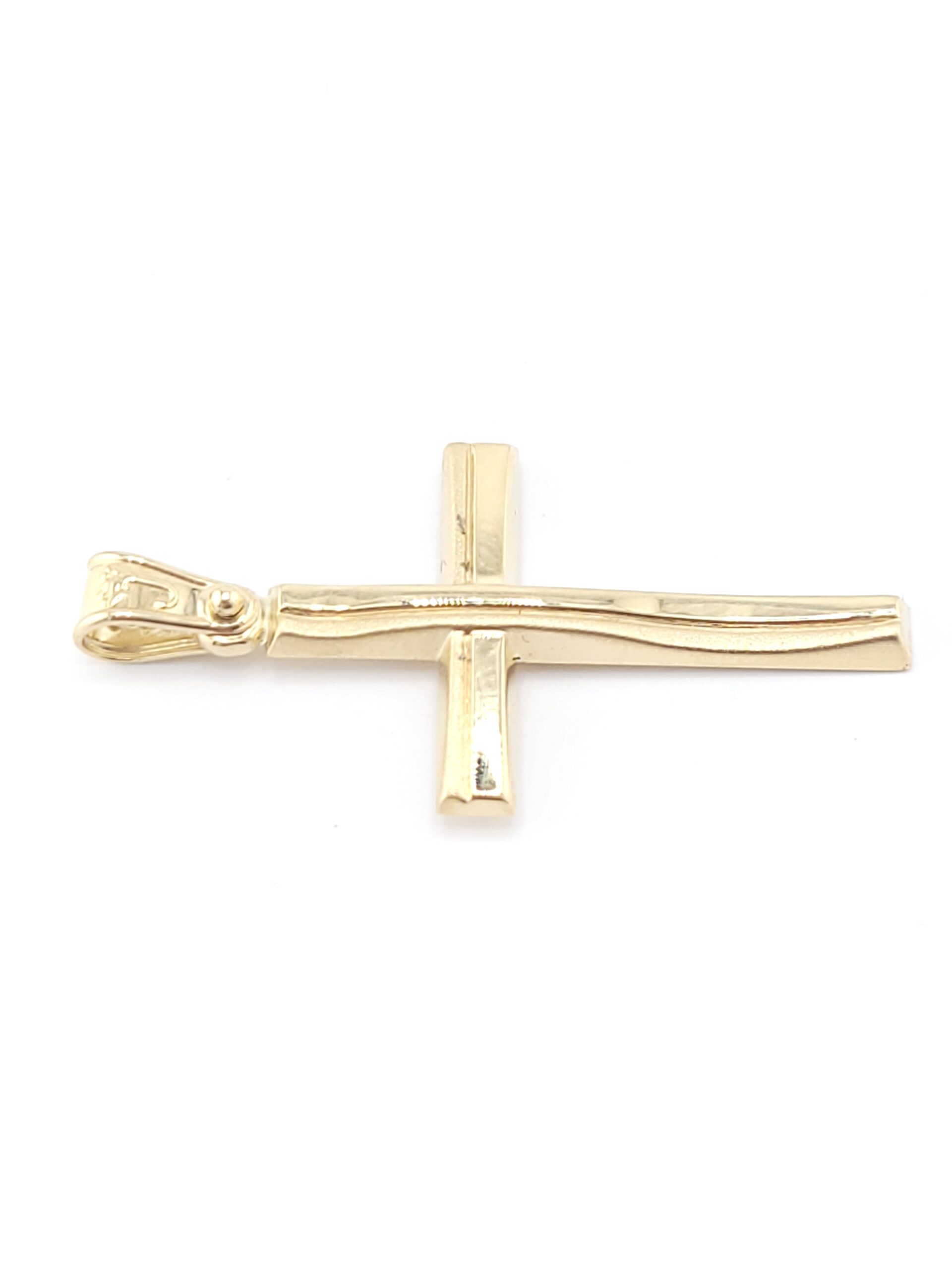Χρυσός Ανδρικός Σταυρός Κ14 κωδ.105500 - Image 2