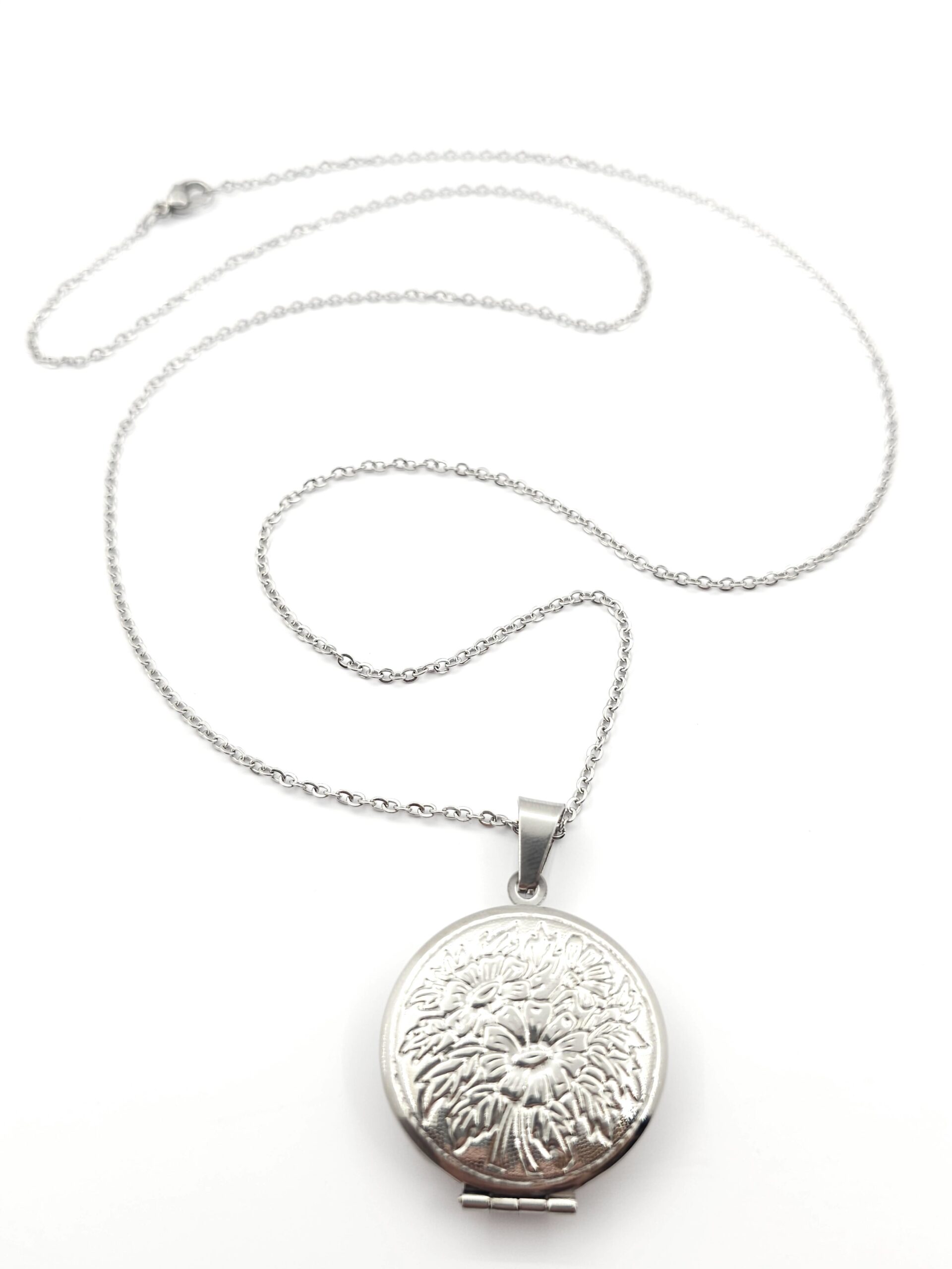 Ατσάλινο Κολιέ, Με Μενταγιόν Φωτογραφοθήκη κωδ.105585