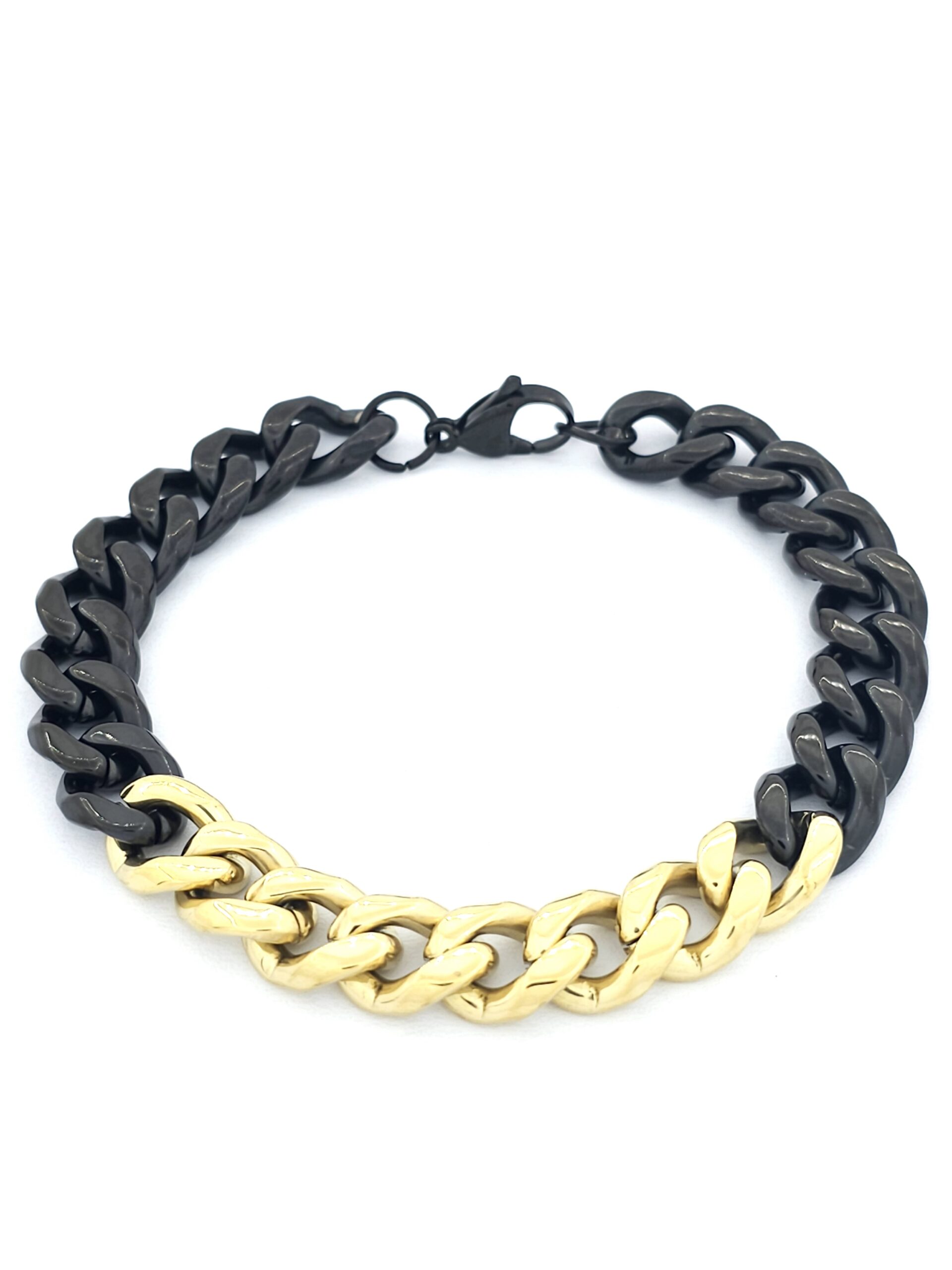 Ανδρικό Ατσάλινο Δίχρωμο Βραχιόλι κωδ.105621