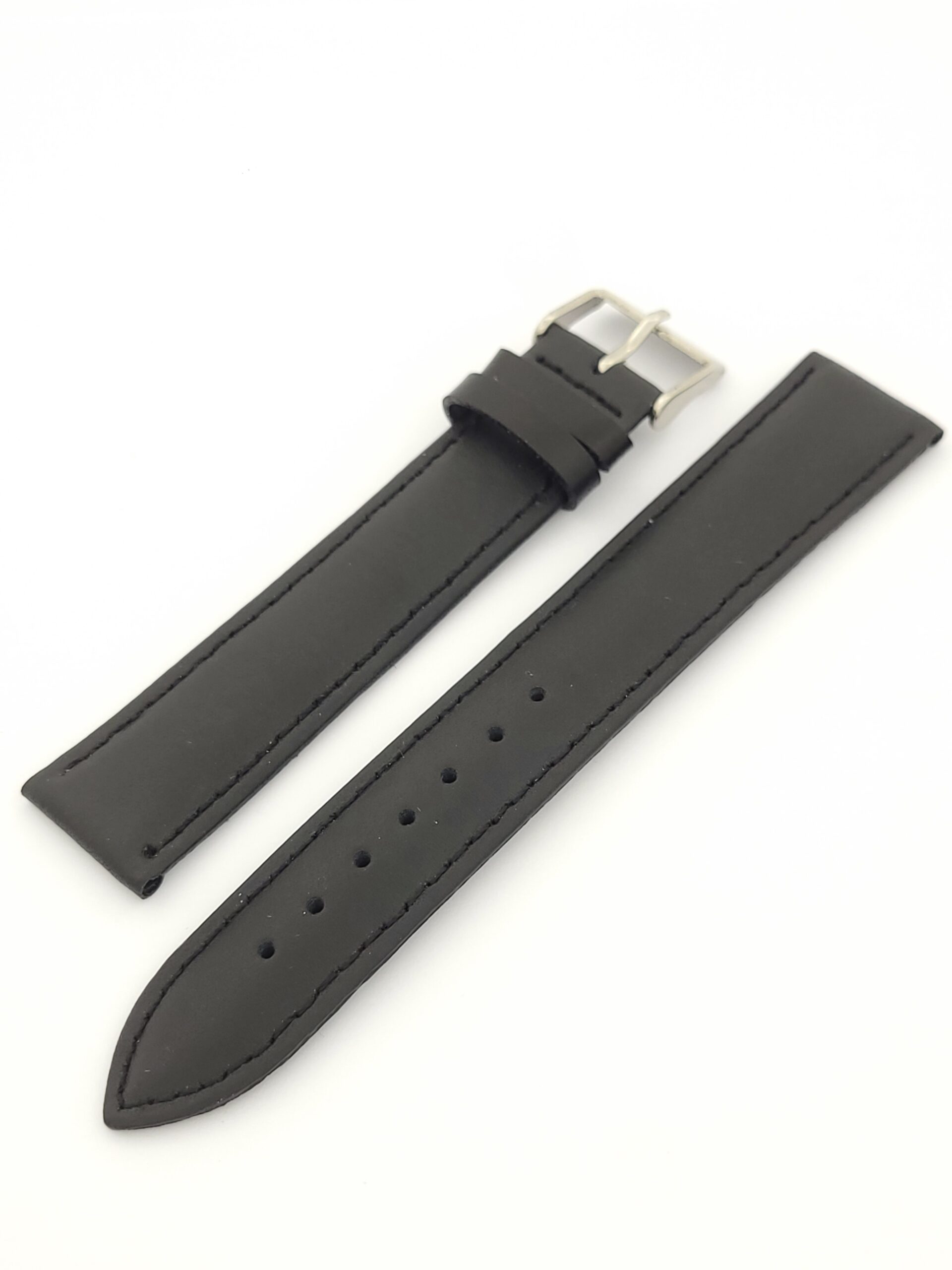 Λουρί Δερμάτινο Μαύρο XL, No20 με Ασημί Τοκά κωδ.TZ669N20BL