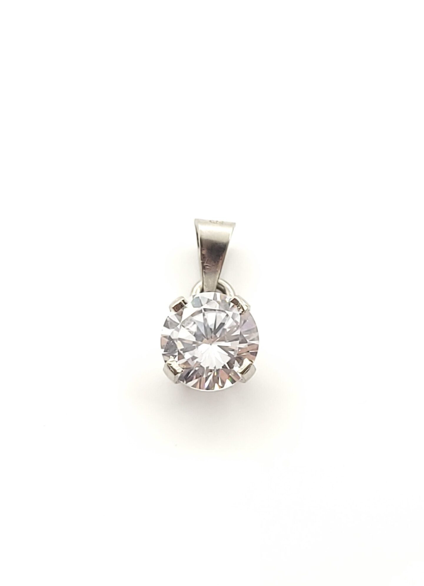 Λευκόχρυσο Γυναικείο Κρεμαστό K14, Με Ζιργκόν κωδ.105861