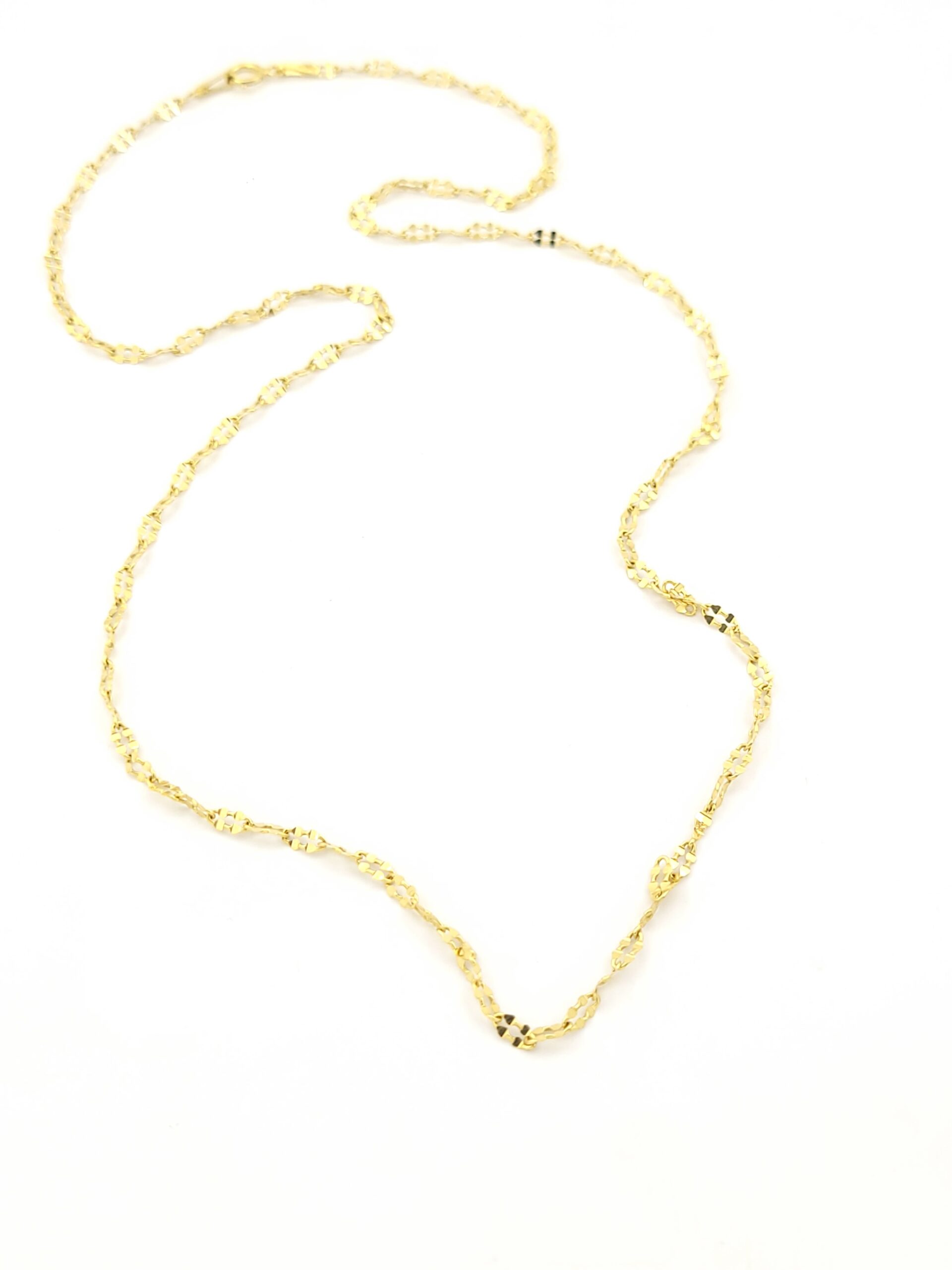 Χρυσή Αλυσίδα Κ14 42cm κωδ.107704