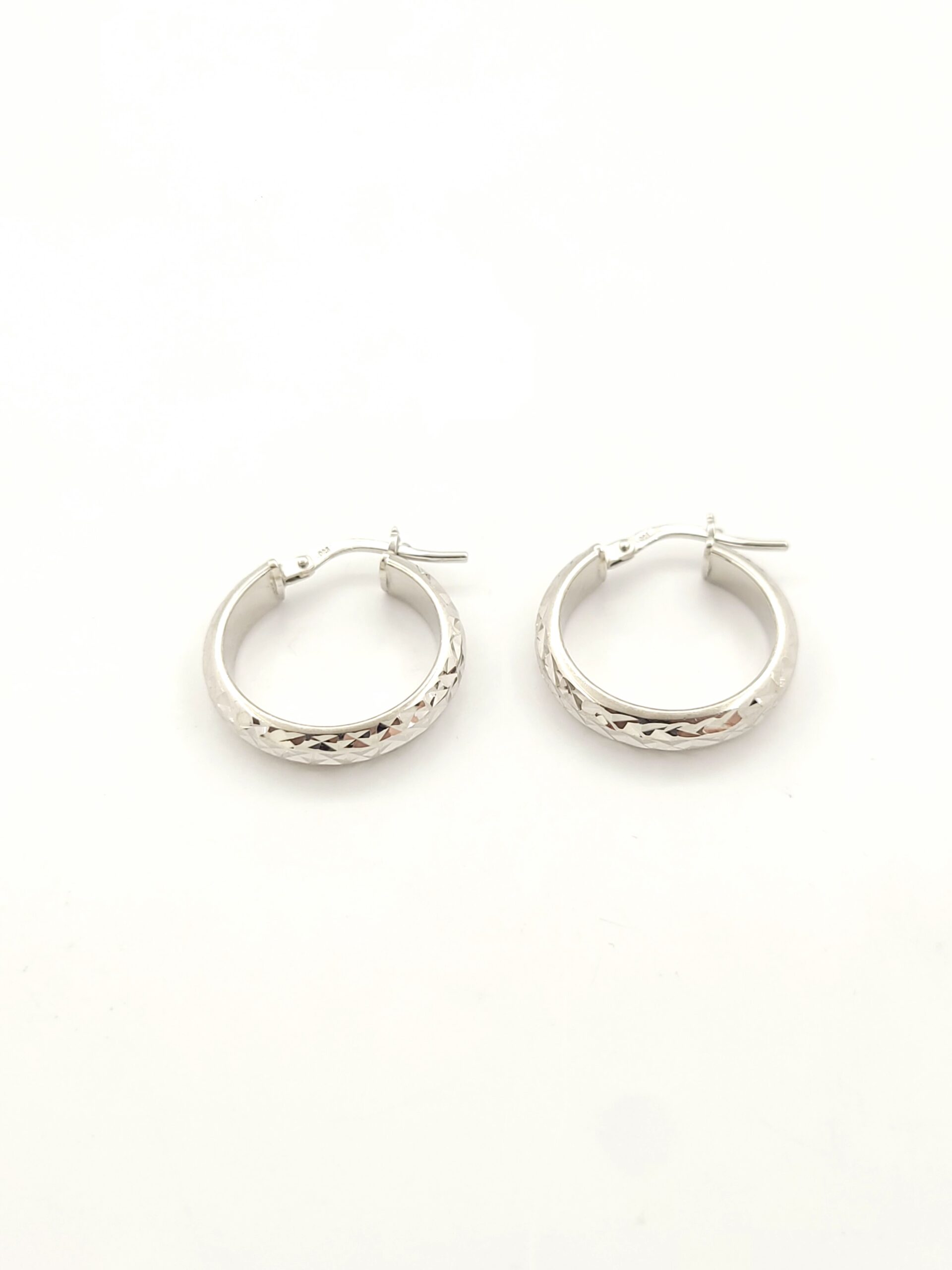 Ασημένια Σκουλαρίκια Κρίκοι Luxor κωδ.S-3505-14W