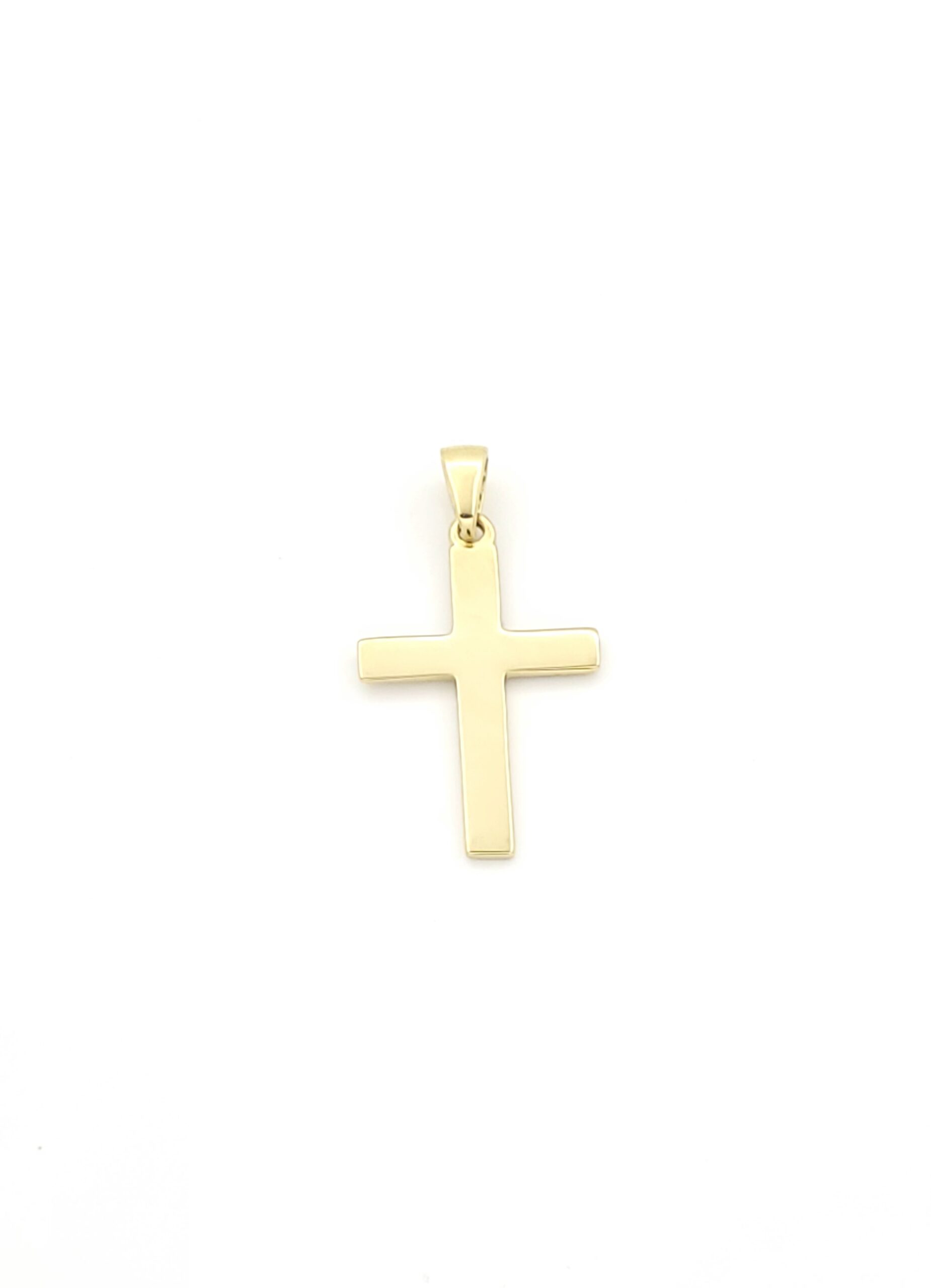 Xρυσός Γυναικείος Λουστρέ Σταυρός Κ14 κωδ.1149