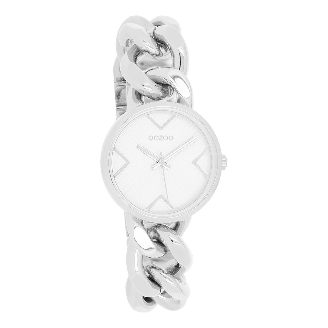 Ρολόι Oozoo Timepieces Silver Stainless Steel Bracelet C11125