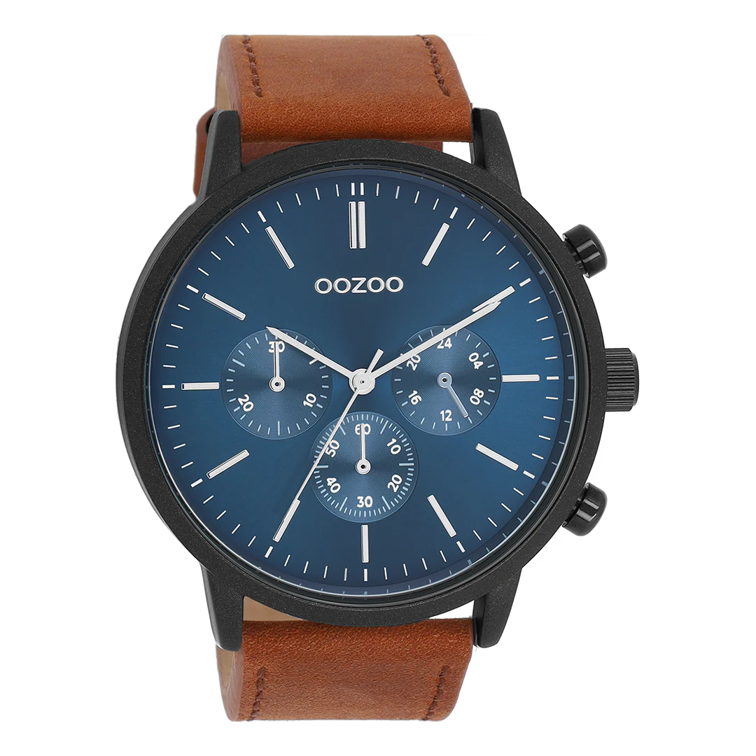 Ρολόι Oozoo Timepieces Brown Leather Strap C11202
