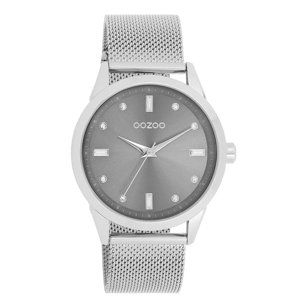 Ρολόι Oozoo Timepieces Silver Stainless Steel Bracelet C11281